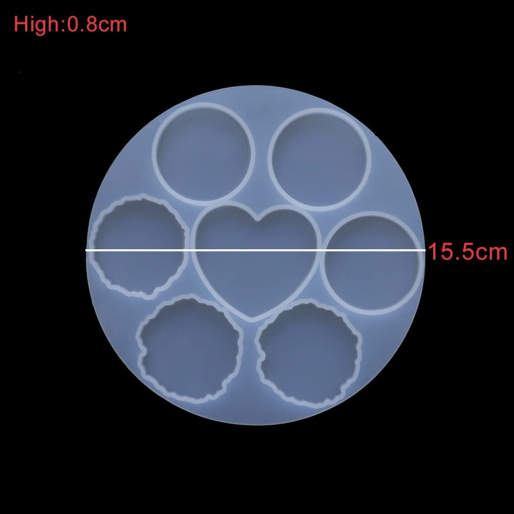 Premium Crystal Epoxy Resin Silicone Mold for DIY Phone Holder - Irregular Marble Round Design for Crafting Unique Phone Stands | Perfect for Home Decor, Office Desk Accessories & Handmade Gift Making
