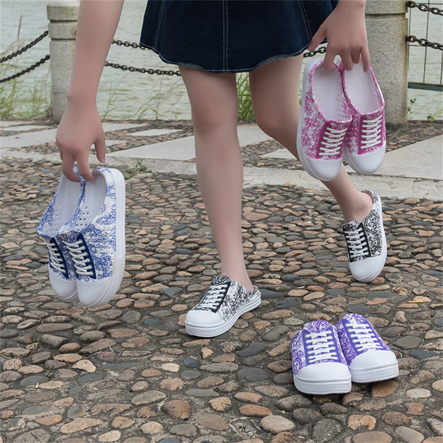 **Women's Garden Clogs - Breathable Water Shoes for Beach, Bathing, Walking & Travel - Comfortable Slip-On Slippers for Home & Outdoor Use**