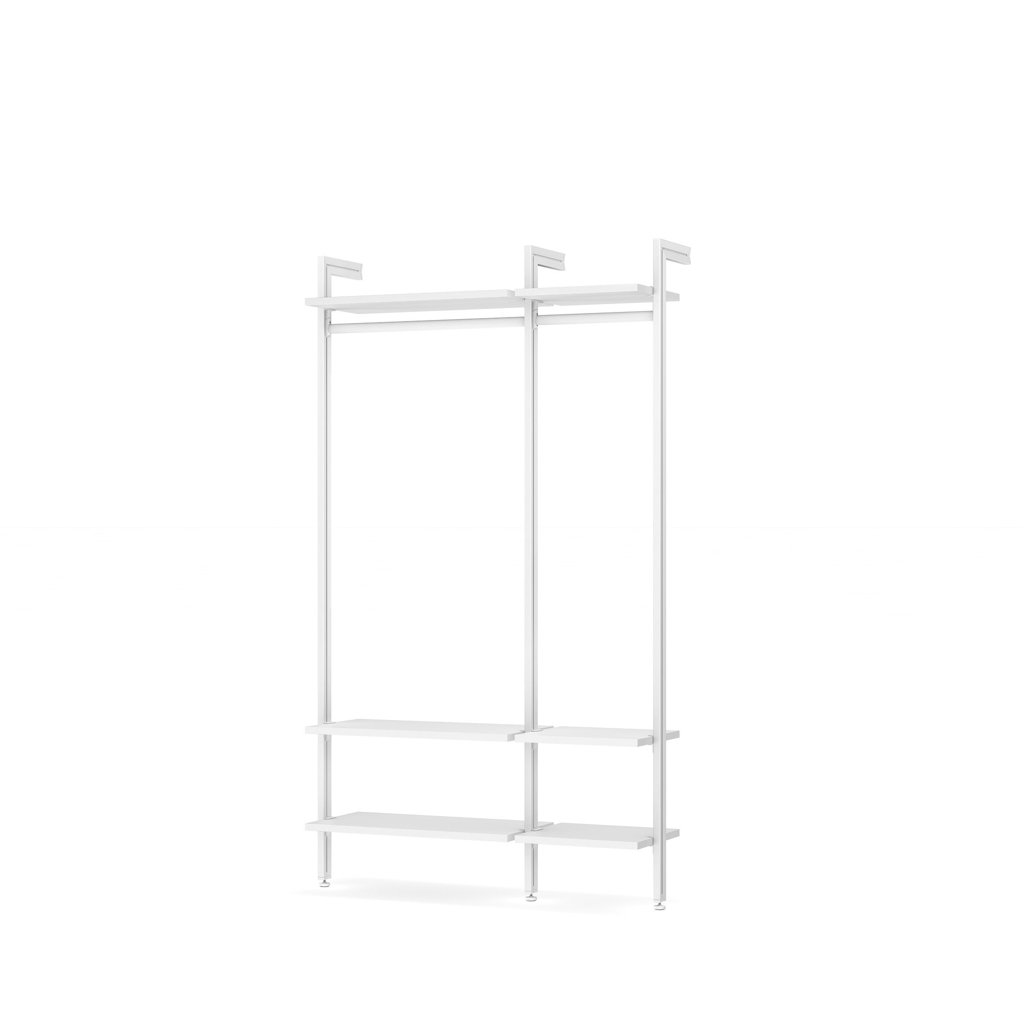 Premium Closet Shelving Systems - Custom Walk-In Closet Organizer with Modular Storage Solutions | Perfect for Bedroom, Walk-In Closets & Home Organization