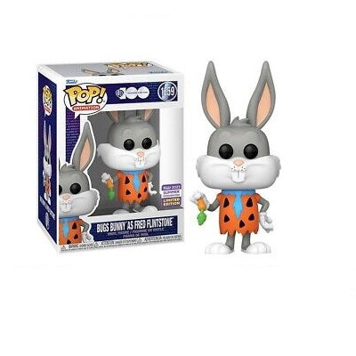 Funko Pop Animation Looney Tunes Bugs Bunny as Fred Flintstone Collectible Figure - Warner Bros 100th Anniversary Limited Edition (2023 Summer Convention Exclusive) | Perfect for Pop Culture Fans, Animation Collectors, and Warner Bros Memorabilia Enthusiasts