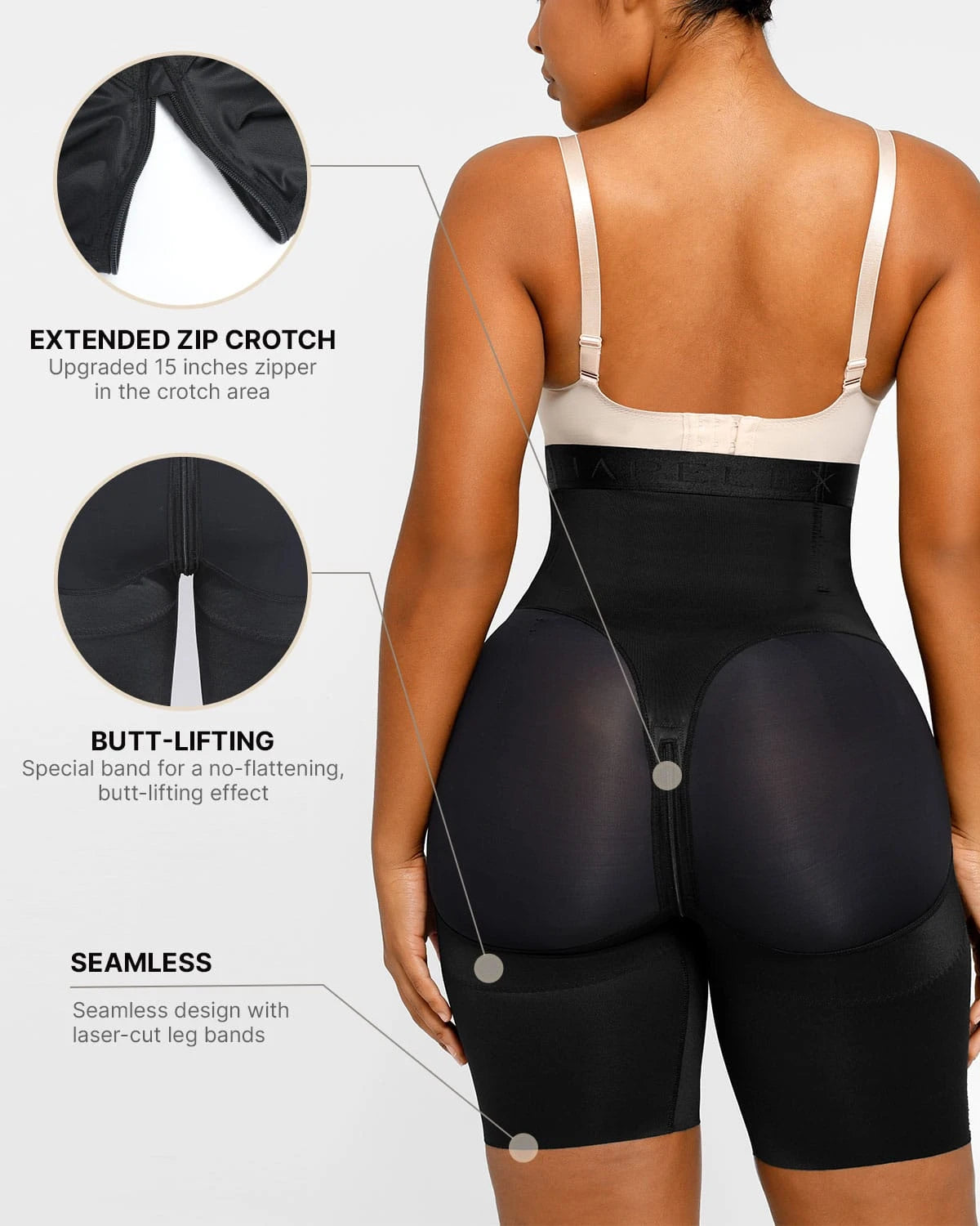 AirSlim® Butt Lifting High Waist Shorts for Women - Tummy Control Shapewear & Body Shaper - Perfect for Workout, Yoga & Everyday Wear