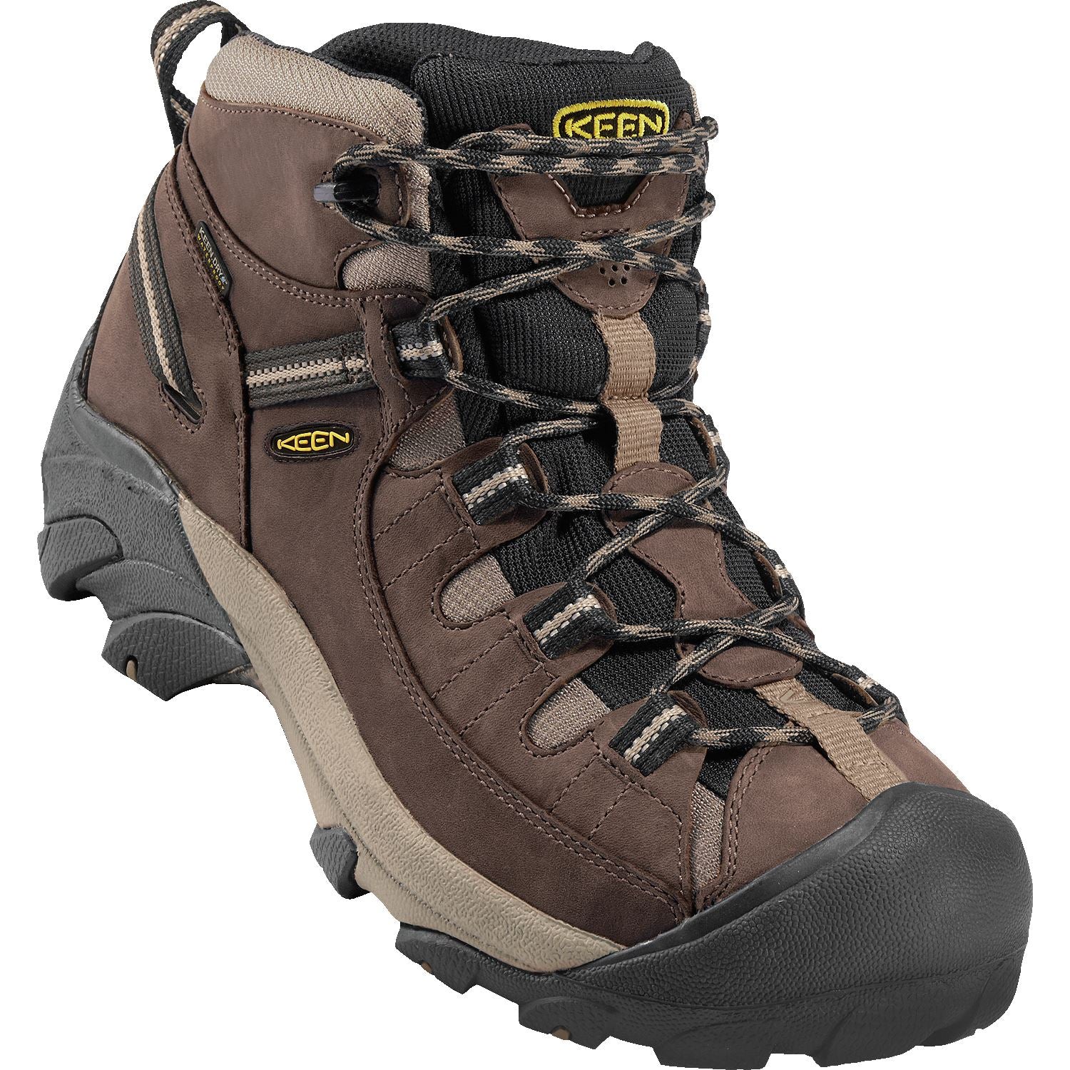 KEEN Targhee II Mid WP Men's Hiking Boots - Waterproof Wide Width for Outdoor Adventures & Trail Walking