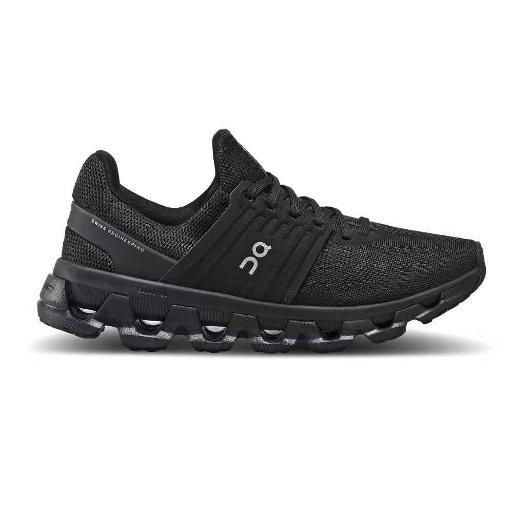 On Running Women's Cloudswift 3 AD Running Shoes - All Black | Lightweight & Cushioned for Road Running, Jogging & Gym Workouts