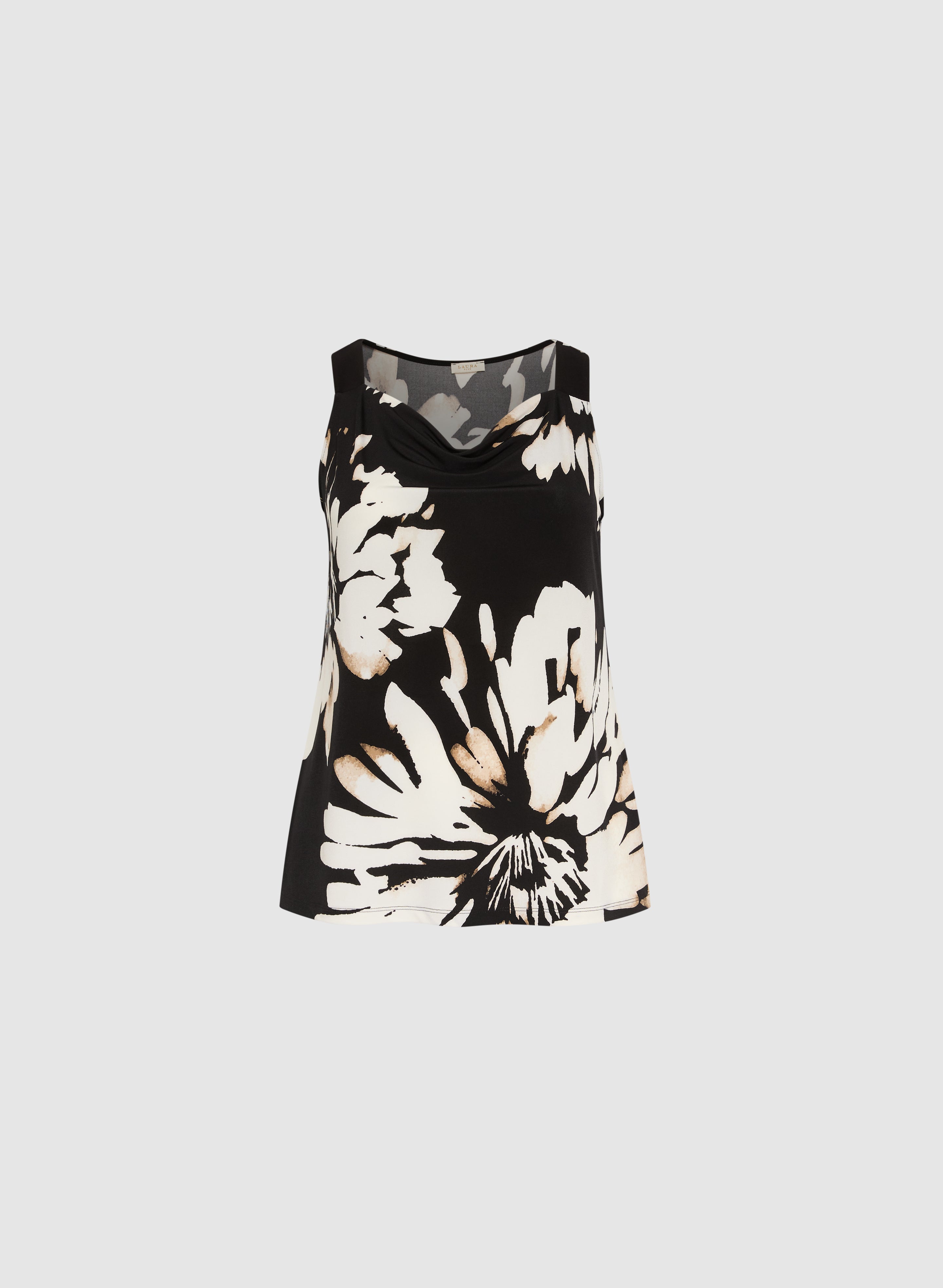 Floral Print Sleeveless Blouse for Women - Summer Fashion Tops - Perfect for Beach, Vacation & Casual Outings