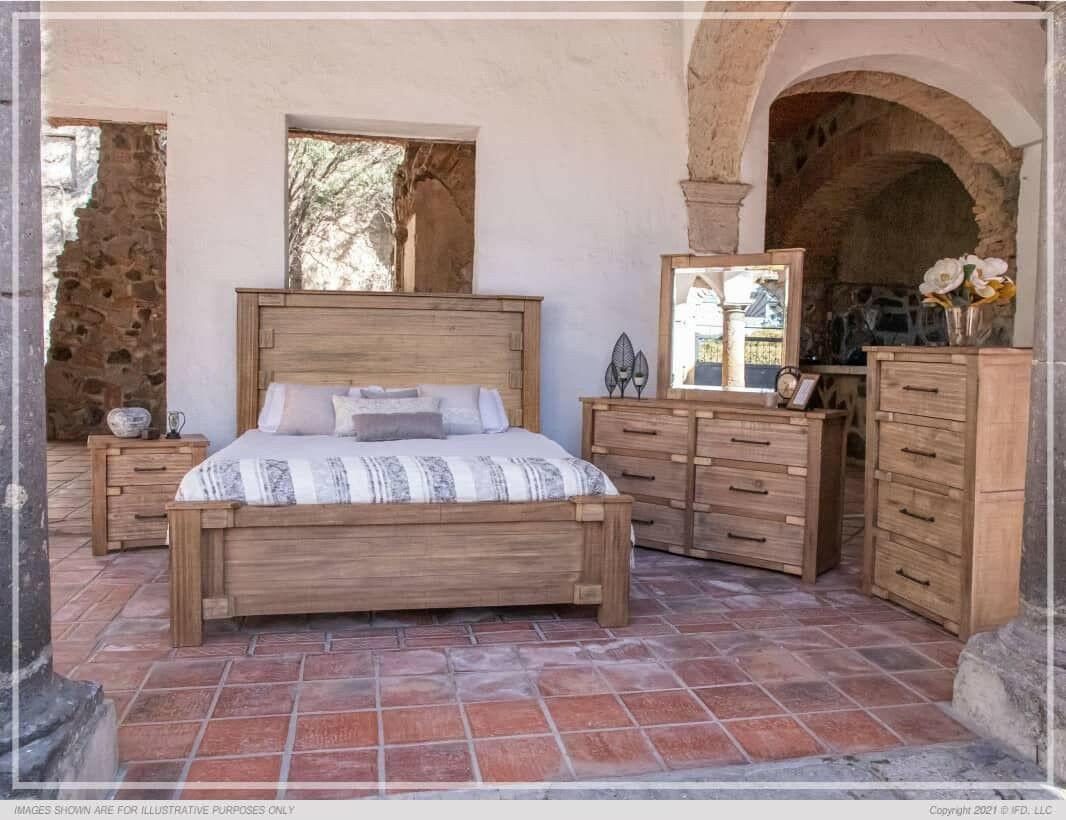 Berlin Queen Bed Frame IFD2052/51 - Modern Platform Bed with Wooden Slats & Underbed Storage Space - Perfect for Small Bedrooms, Guest Rooms & Apartments