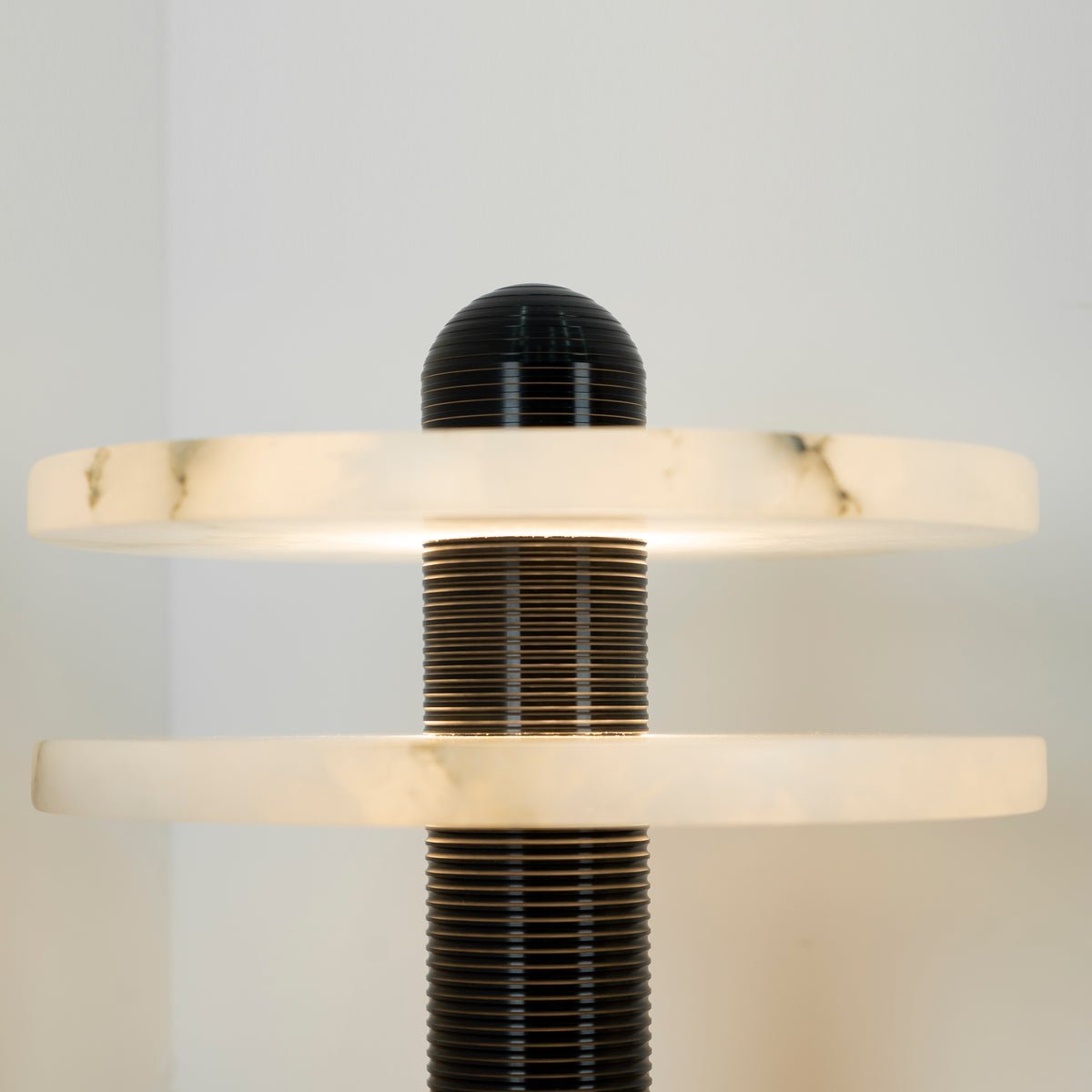 Alabaster Comet Table Lamp - Modern Bedside & Living Room Lighting for Home Decor | Nightstand, Office Desk, Dorm Room