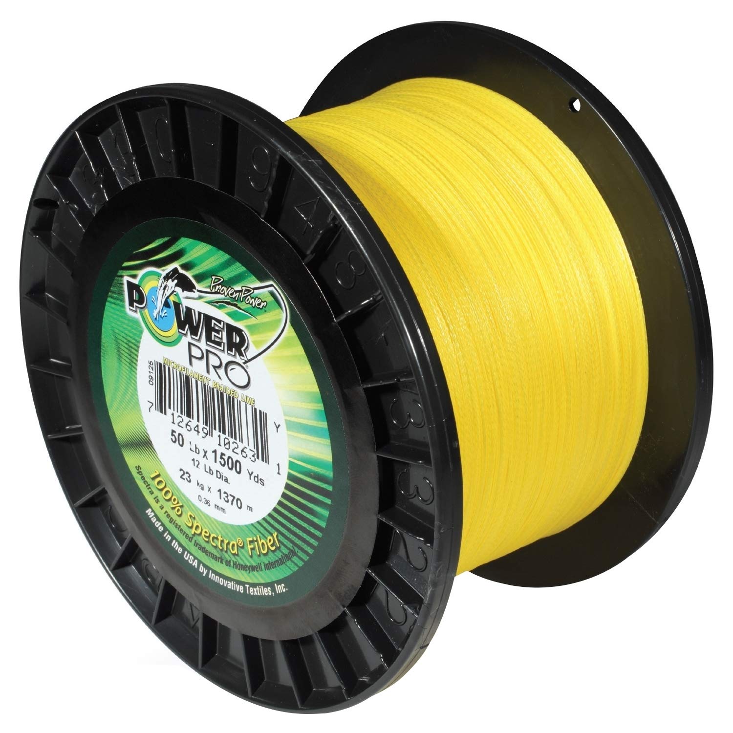 Power Pro Spectra Fiber Braided Fishing Line - High Strength, Low Stretch, Abrasion Resistant - Perfect for Saltwater & Freshwater Fishing, Trolling, Casting & Jigging