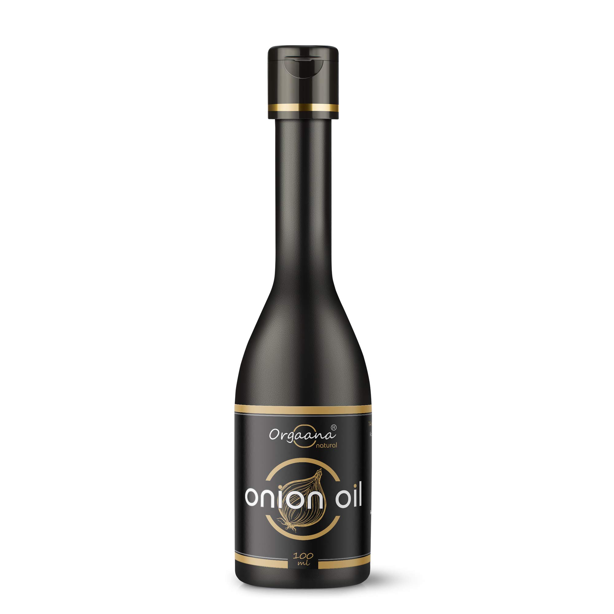 Orgaana Natural Herbal Onion Oil for Anti-Dandruff & Hair Growth - 100ml with 14 Essential Oils - Scalp Treatment for Dry, Itchy Scalp & Hair Loss Prevention | Perfect for Daily Hair Care & Scalp Massage
