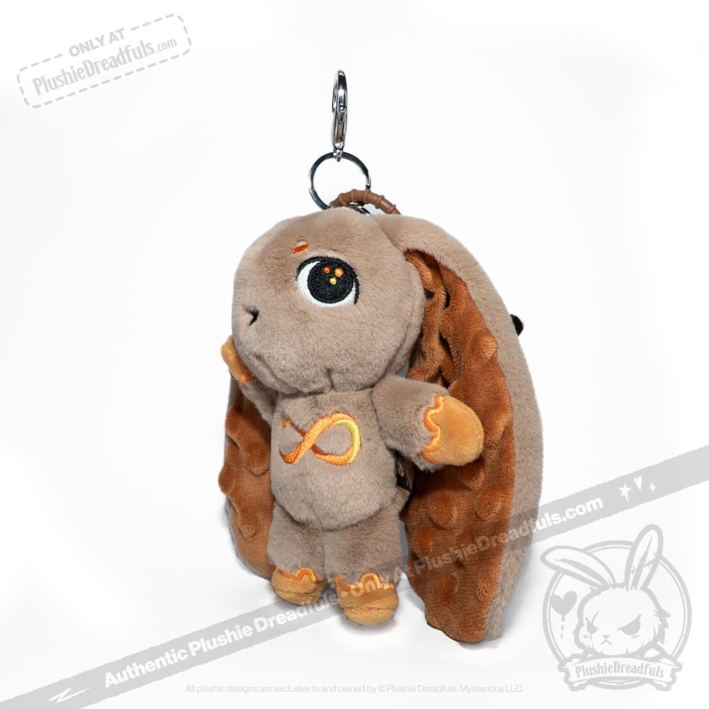 Gold Autism Awareness Rabbit Plush Keychain - Soft Plushie Dreadfuls Stuffed Animal Toy for Kids & Adults - Perfect for Backpacks, Gifts & Sensory Support