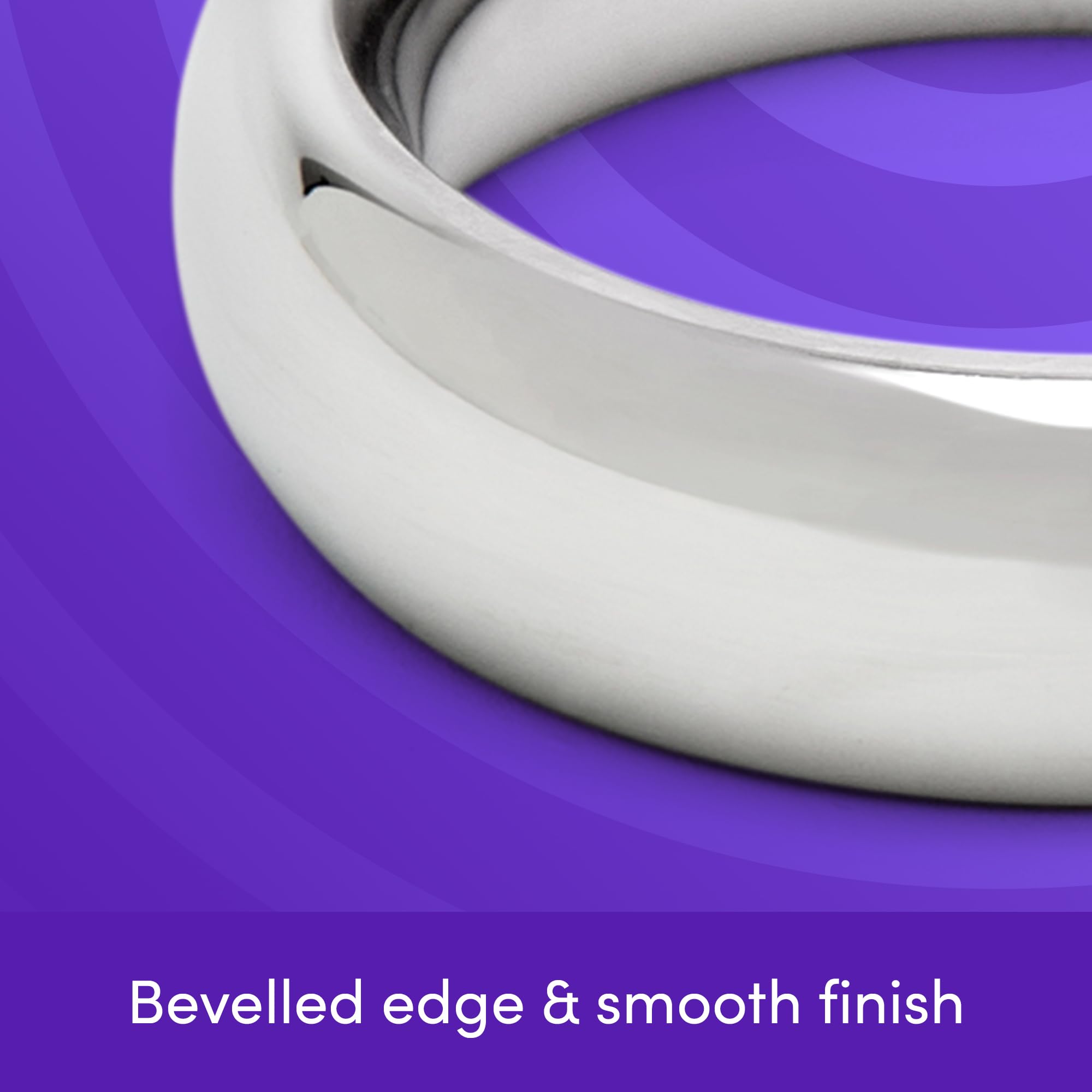 Lovehoney Dominix Stainless Steel Cock Ring - 1.9 Inch Durable Penis Ring for Men - Waterproof Silver Sex Toy for Enhanced Pleasure & Longer Erections - Perfect for Couples Play & Solo Use