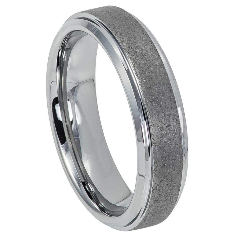 Personalized Tungsten Wedding Rings for Couples - Laser Engraved Men & Women Bands for Anniversary Gifts