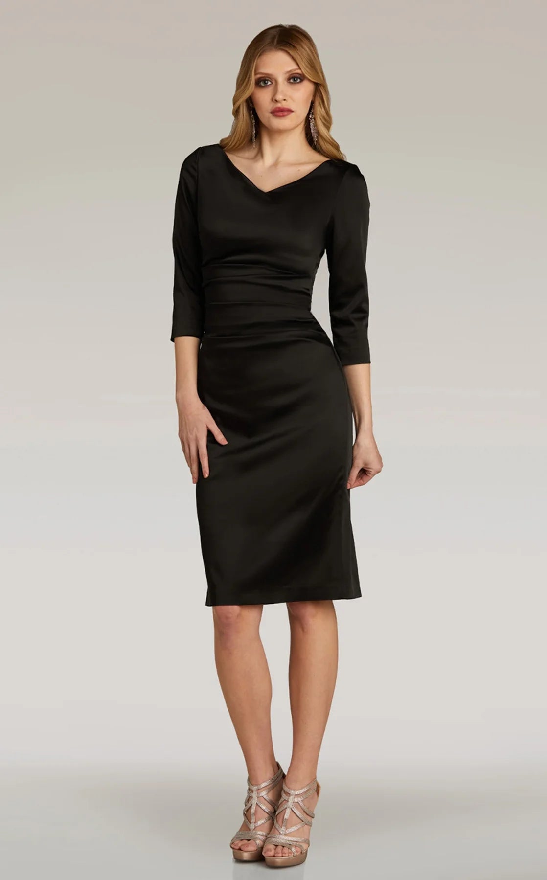 Gia Franco 12280 Women's Elegant Cocktail Dress for Party, Wedding & Special Occasions - Flattering A-Line Silhouette with V-Neck & Sleeveless Design