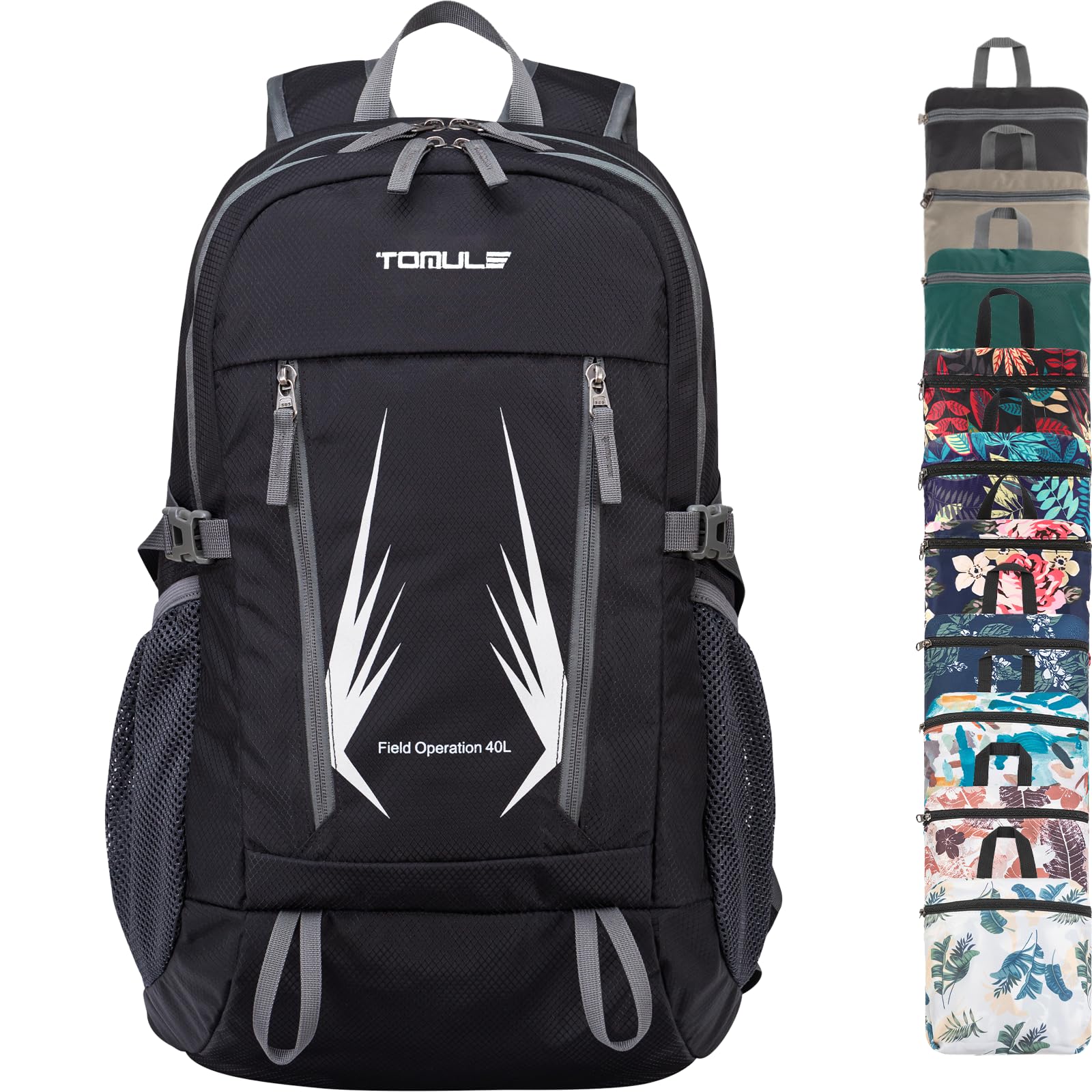 **TOMULE 40L Waterproof Day Hiking Backpack for Women - Lightweight Travel Backpack with Adjustable Straps, Perfect for Outdoor Adventures, Camping & Daily Commute**
