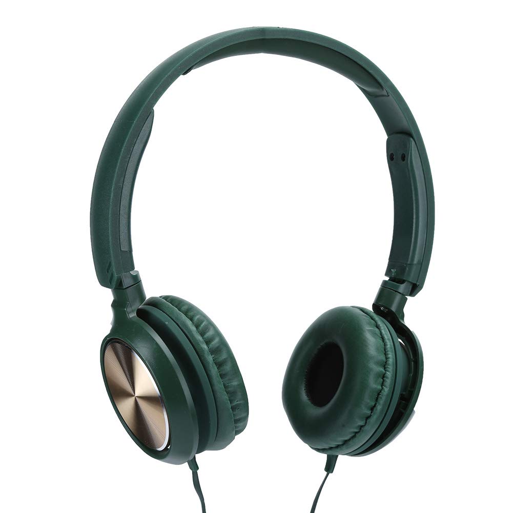 Vbestlife Kids Headphones with Noise Reduction - Lightweight Wired On-Ear Headset for Music, Gaming, PC & Laptop - Stereo Sound Earphones for Children (Green) - Perfect for School, Travel & Home Use