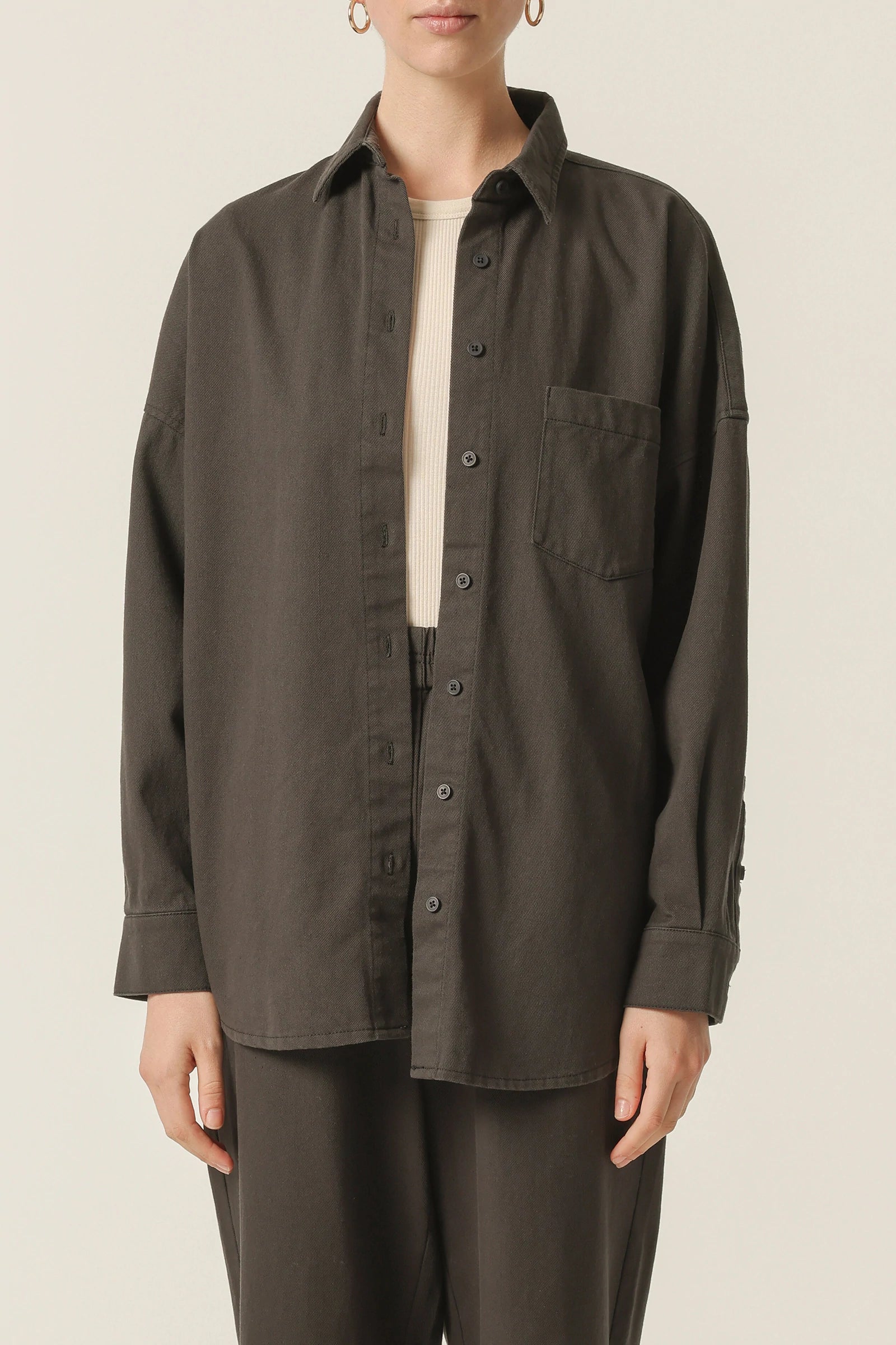 Denver Shirt for Men - Soft & Comfortable Coal Color Cotton T-Shirt - Perfect for Casual Wear, Travel & Everyday Outfits