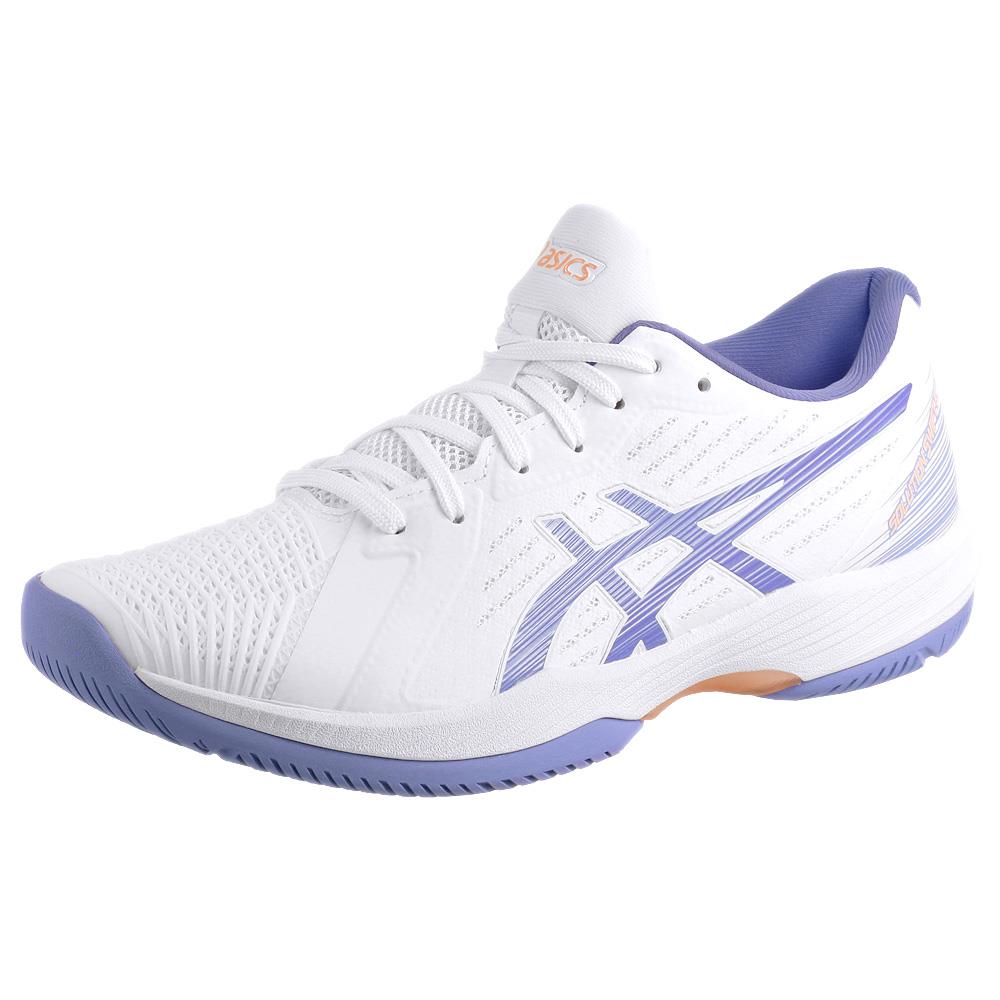 Asics Women's Solution Swift FF Tennis Shoes - White/Amethyst | Lightweight & Breathable for Court Performance | Perfect for Competitive Matches & Training