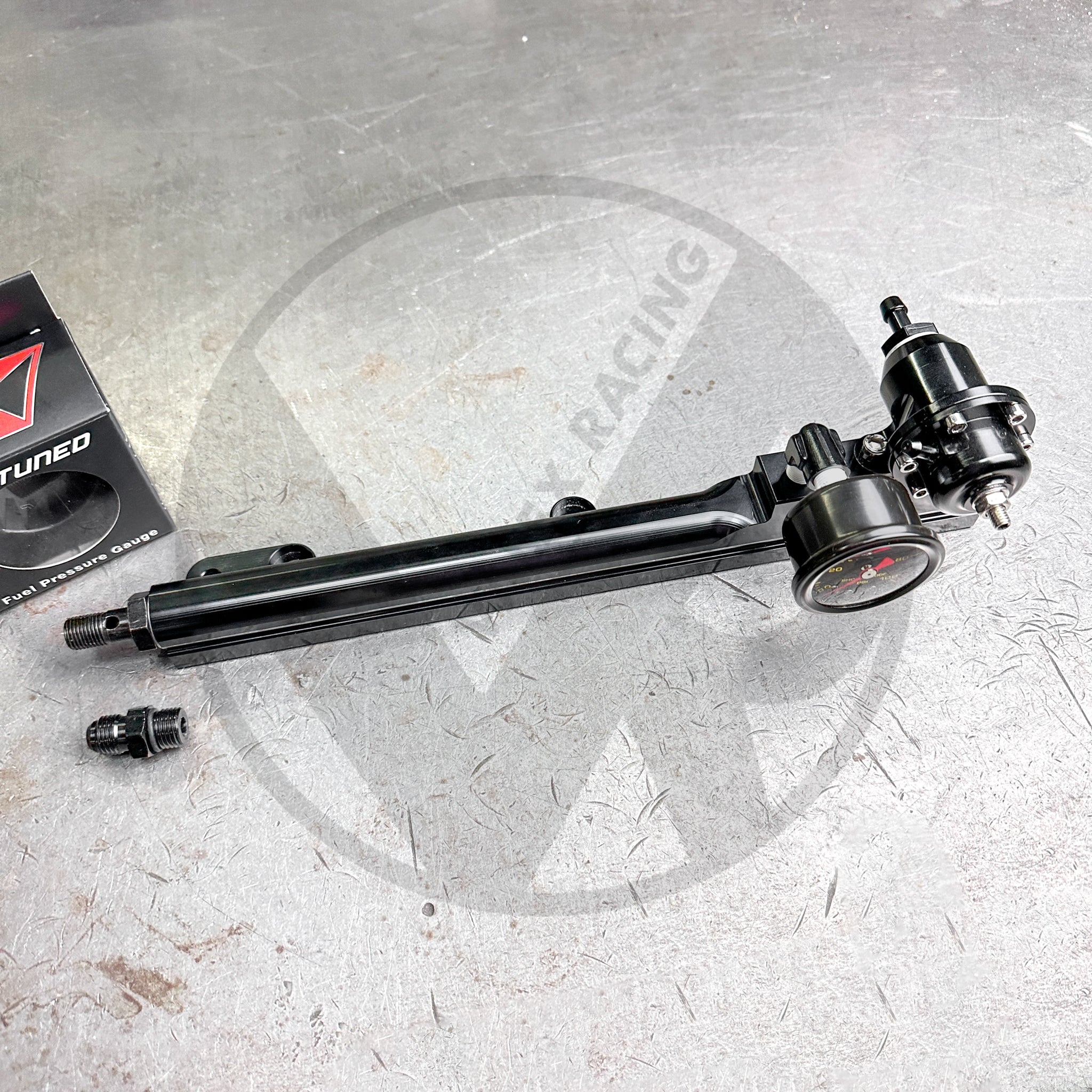 AEM Style Fuel System with K Tuned Fuel Pressure Gauge for Honda D16Z6 D15 3 Bolt Style - High Performance Fuel Upgrade for Honda Civic, CRX & Integra - Perfect for Racing & Engine Tuning