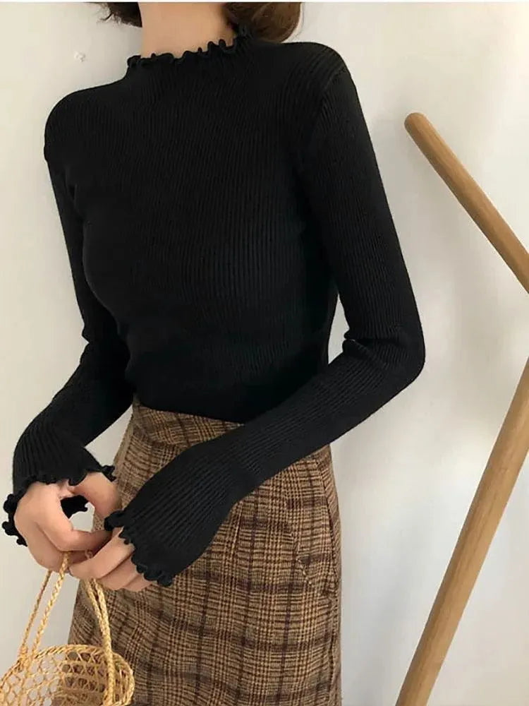 Women's Chunky Knit Turtleneck Sweater - Soft Winter Pullover for Casual & Office Wear | Cozy Cold Weather Fashion