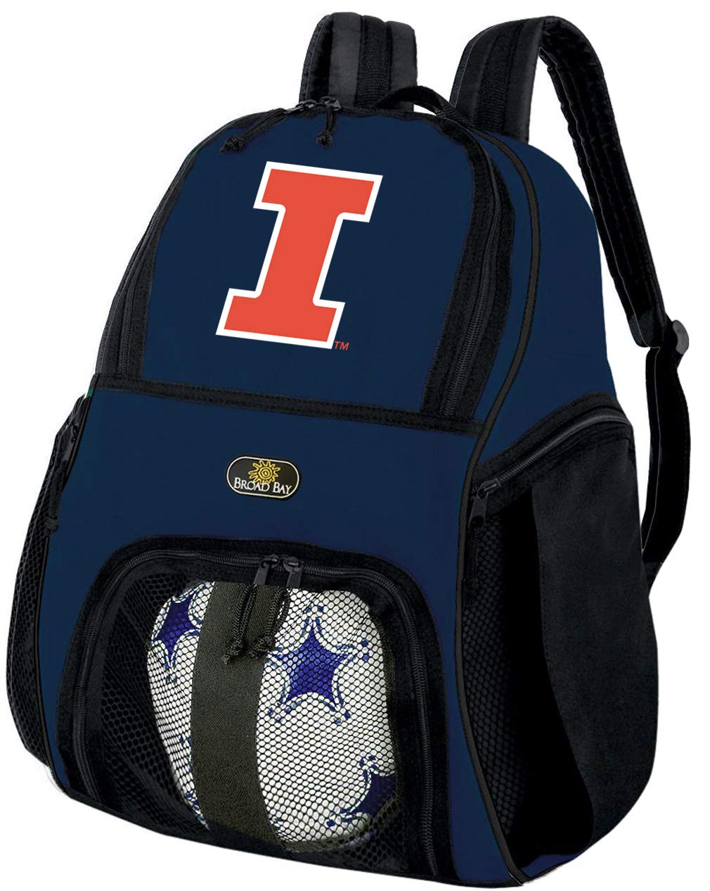 University of Illinois Soccer Backpack - Durable College Sports Backpack for Men & Women - Perfect for School, Training & Travel | University of Illinois Volleyball Backpack - Lightweight Sports Bag for Practice & Games