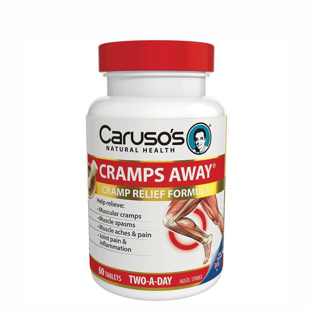 Caruso's Cramps Away - Fast-Acting Menstrual Pain Relief Supplement for Women - Perfect for Workouts, Travel & Daily Comfort