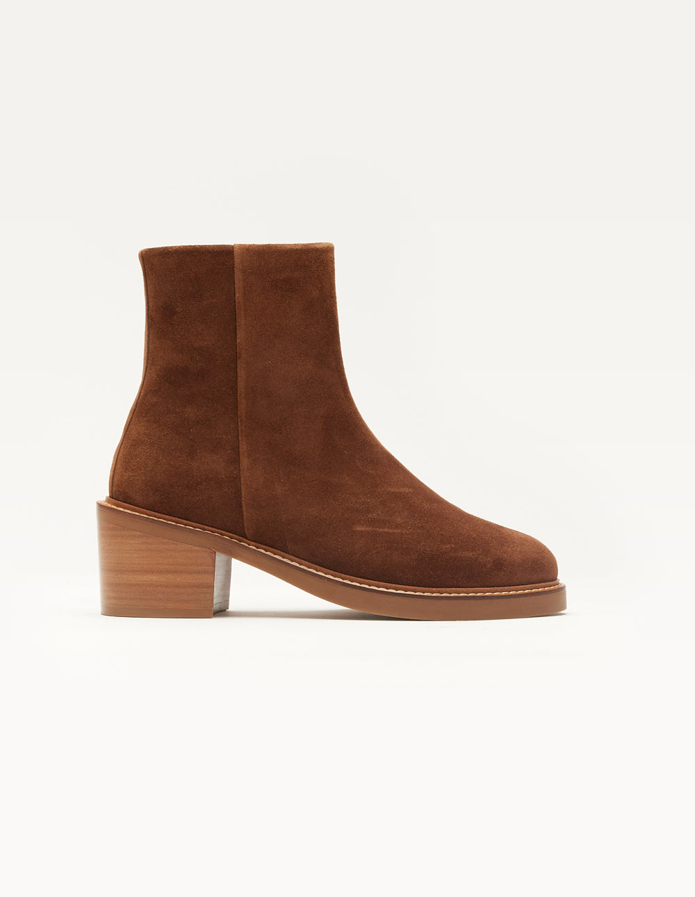 Véronique Brown Suede Ankle Boots with Heels - Stylish & Comfortable for Women's Casual Outfits & Office Wear