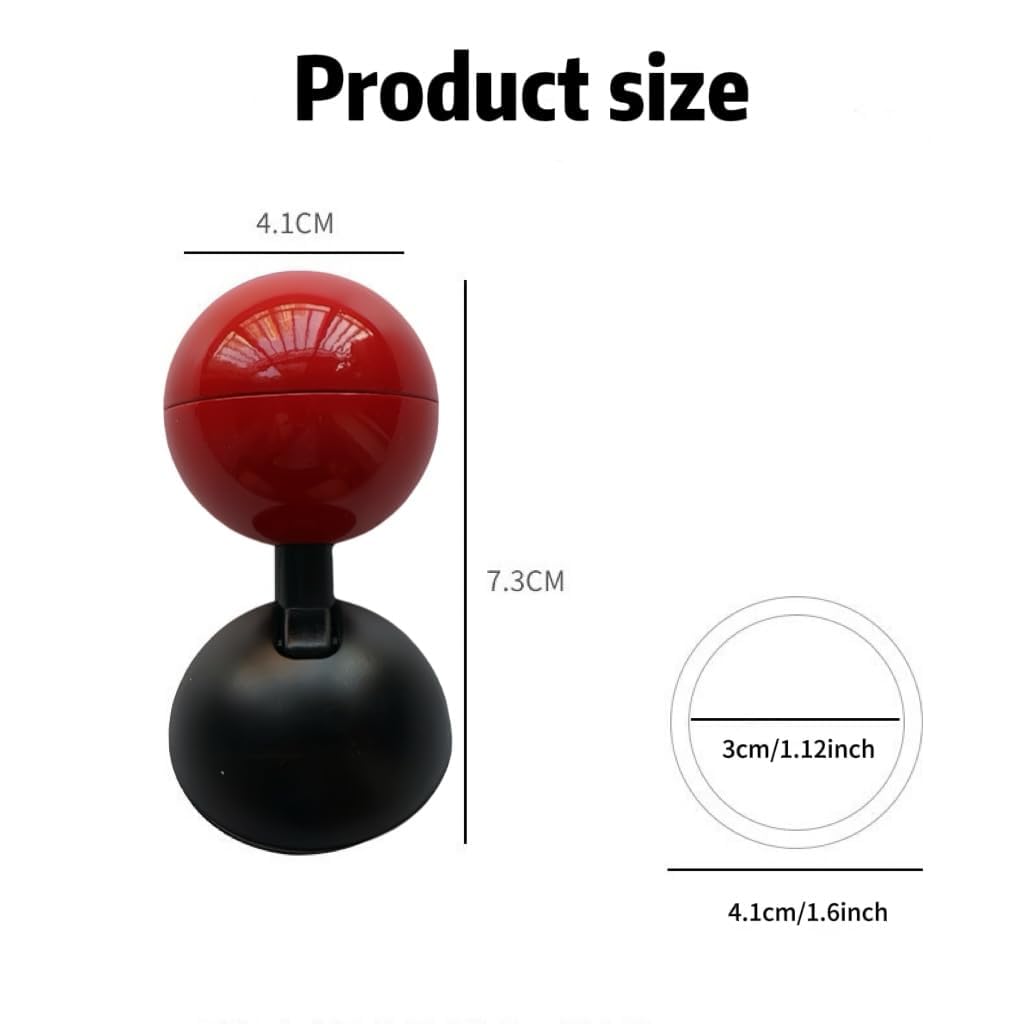 Car Push Start Button - Full Metal Ball-bar One-Touch Engine Starter for Automotive (Red) - Easy DIY Installation