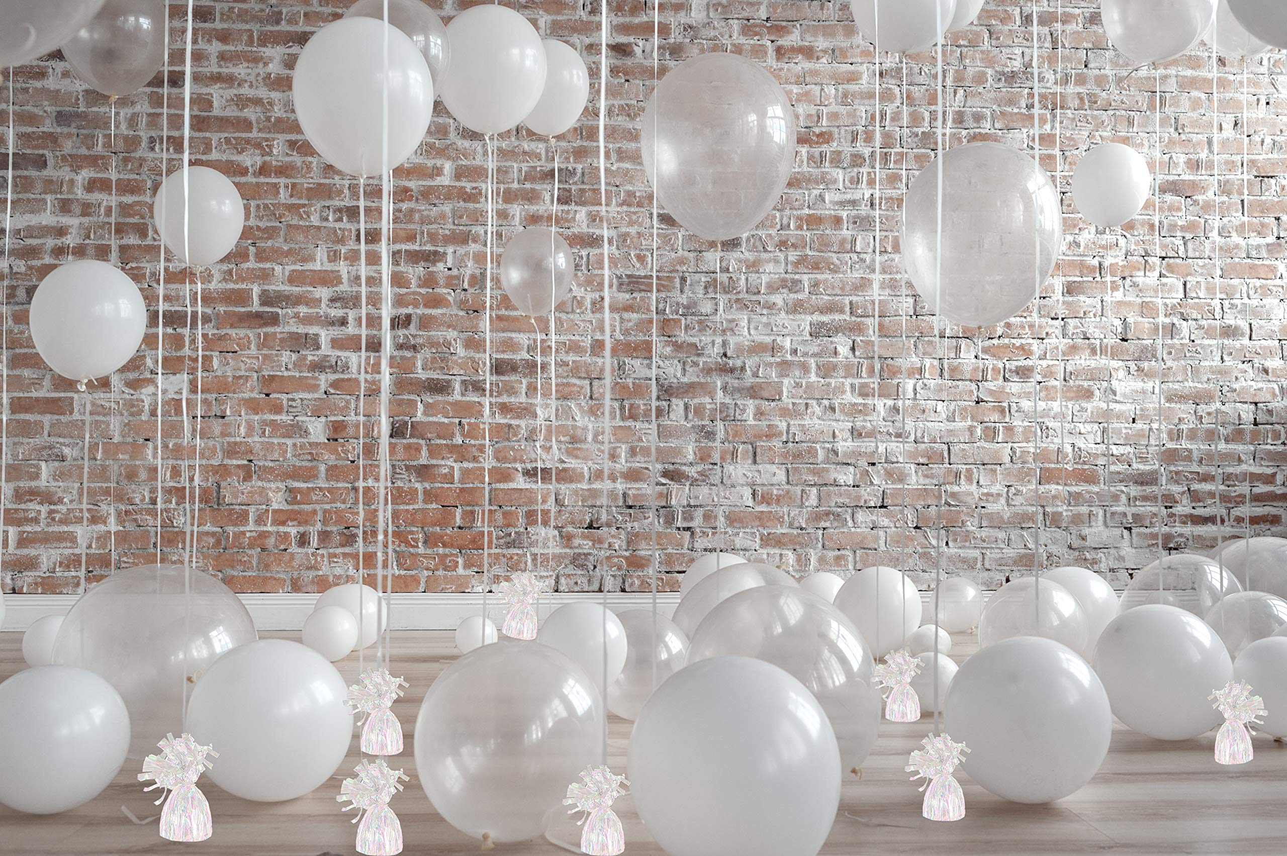 **Helium Tank Kit with 50 Latex Balloons, White Ribbon, 12 Balloon Weights & Tying Tool - Perfect for Birthday Parties, Weddings & Events**