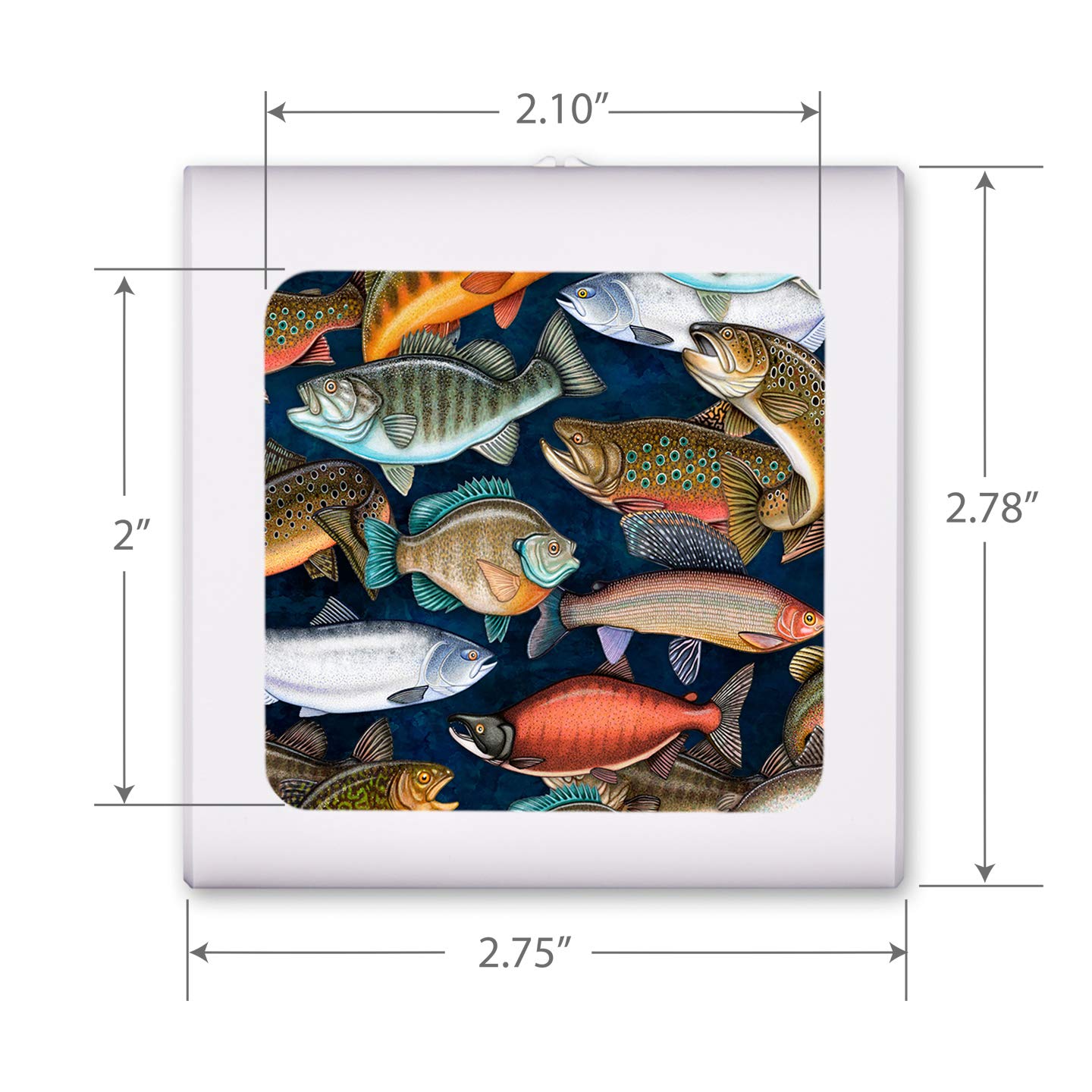 Dimmable LED Night Light with Auto On/Off Sensor - Adjustable Brightness Warm White for Bathroom, Hallway, Nursery & Bedroom - Perfect for Nighttime Safety & Freshwater Aquarium Decor (Inspired by Dan Morris Photography)