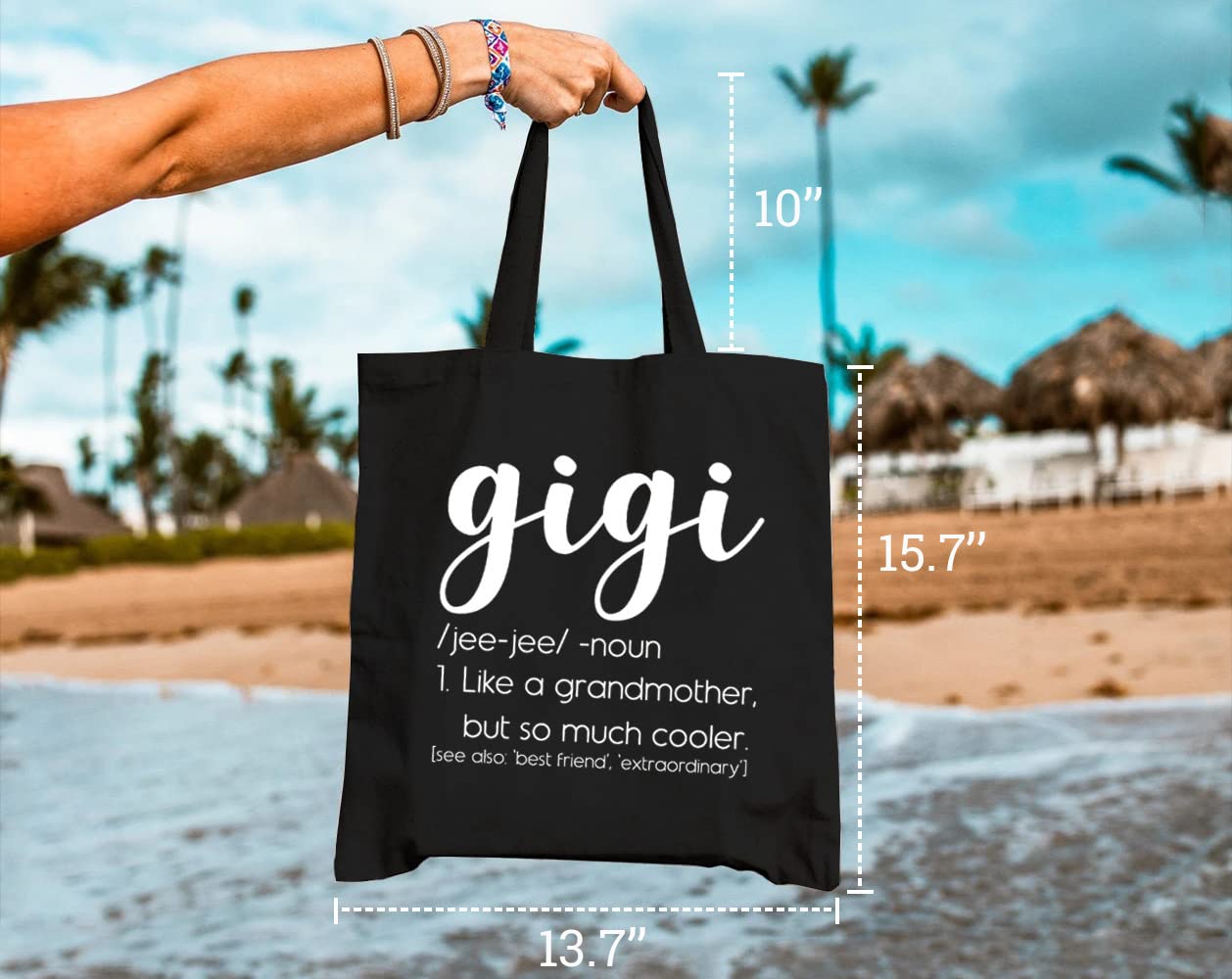 Minimalist Canvas Tote Bag for Women - Shopping & Travel Gift for Mom