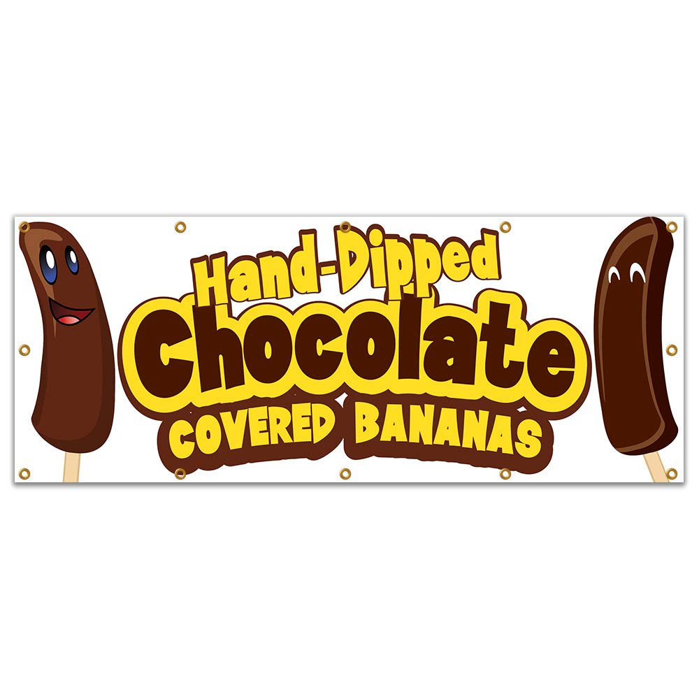Premium Chocolate Covered Bananas Banner - 120