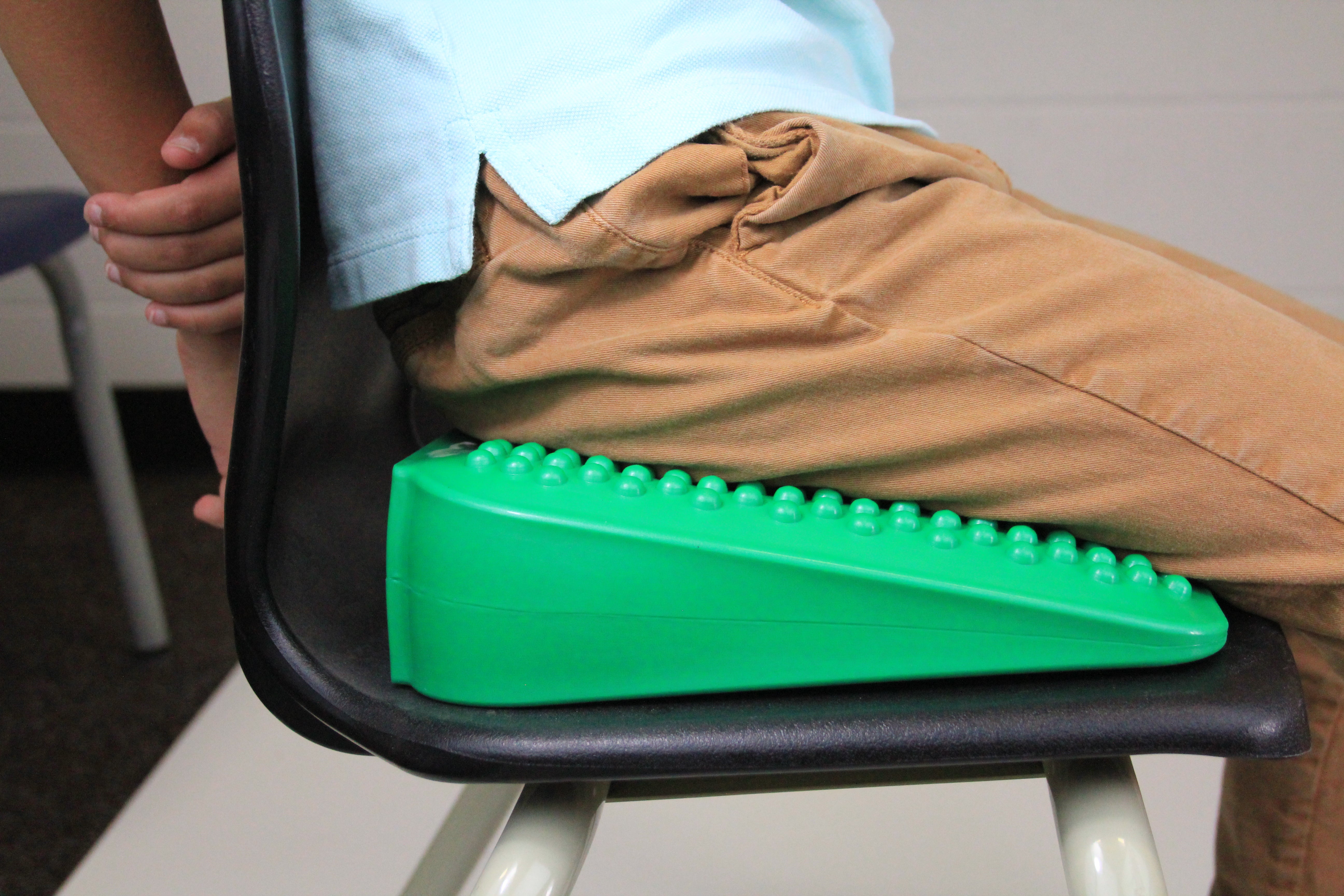 KP108 KP Wedge Cushion Jr. - Orthopedic Seat Cushion for Kids & Teens | Ergonomic Support for Posture Correction | Perfect for School, Car & Home Use