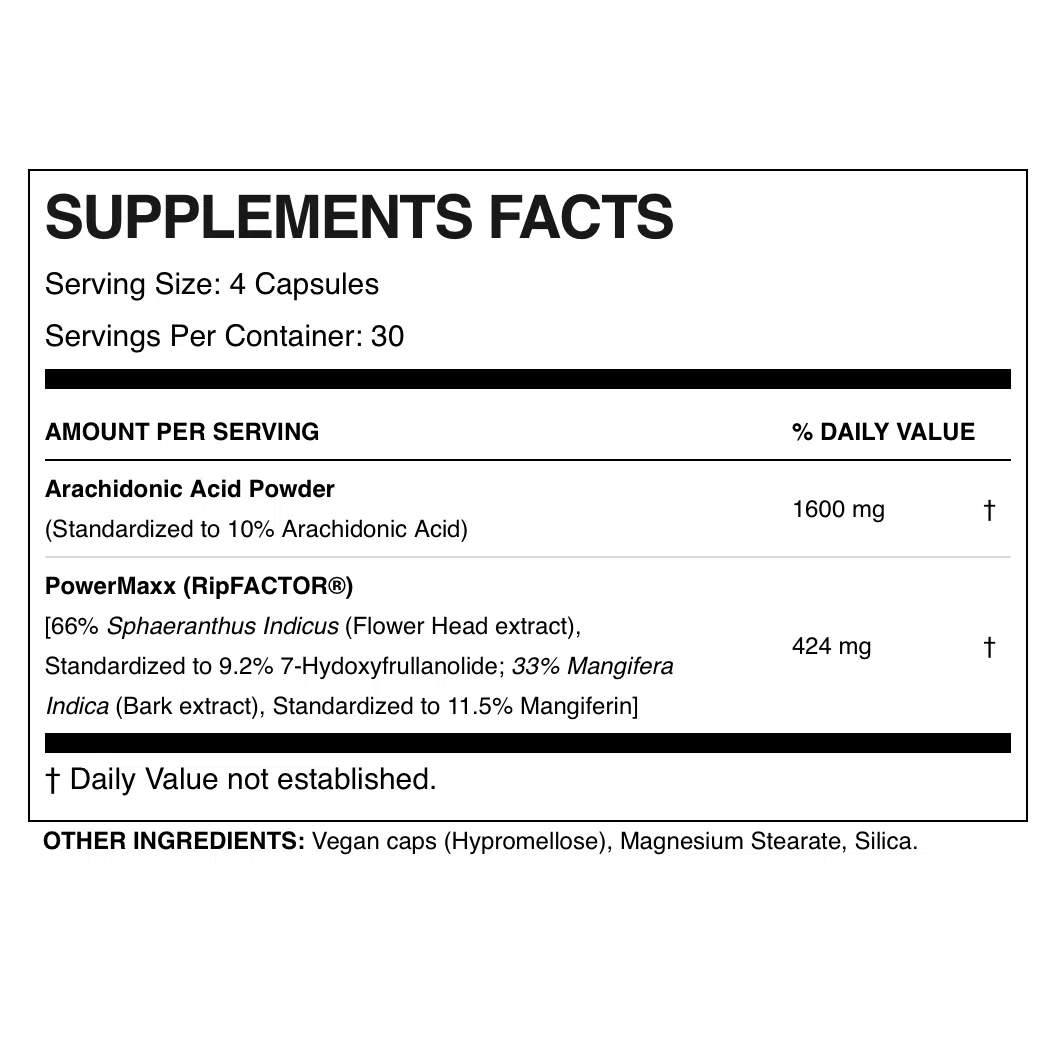 ALLMAX Arachidonic Acid Supplement - Muscle Growth & Recovery Formula for Bodybuilding & Fitness Training - Pre & Post Workout Support