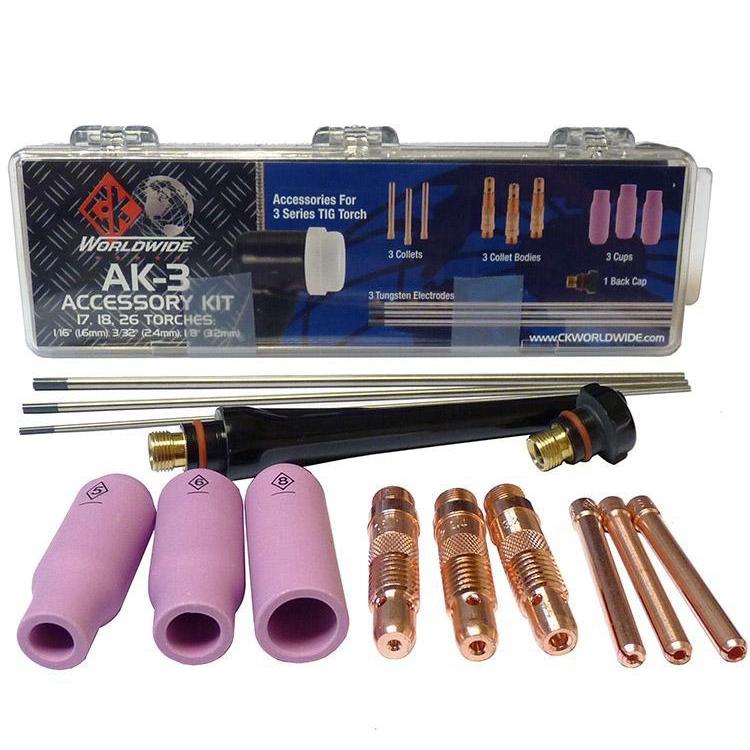 CK Worldwide TIG Torch Bundle for ESAB MiniArc Rogue - Premium Welding Accessories Kit for Aluminum & Stainless Steel | Perfect for DIY Projects, Metal Fabrication & Professional Welding Shops