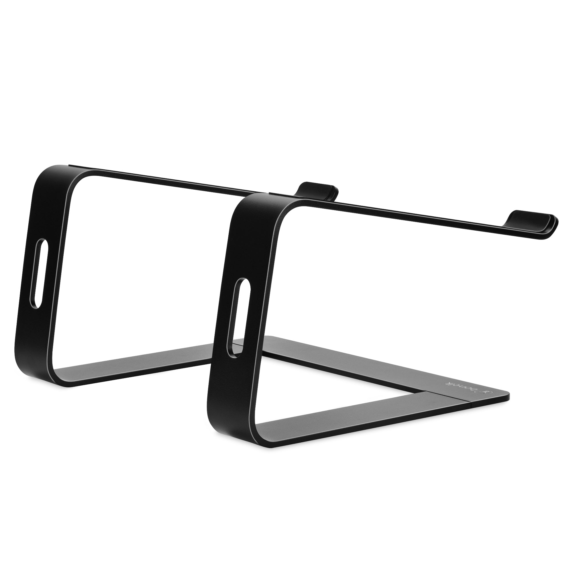 Bonelk Elevate Stance Aluminum Riser Laptop Stand - Adjustable Ergonomic Computer Stand for Desk (Black) - Perfect for Home Office, Gaming & Workspace Setup