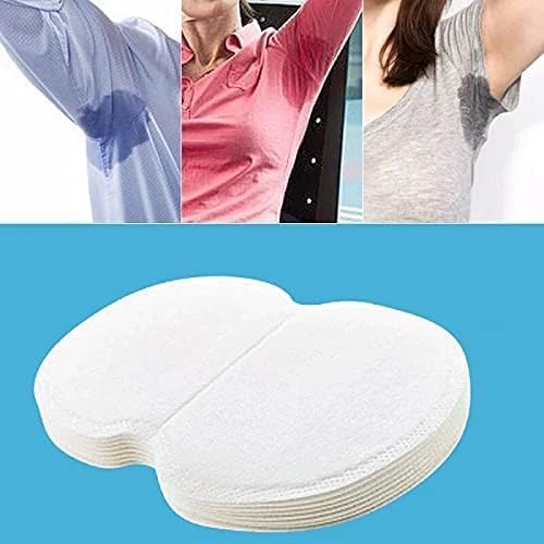 SKDBPM Disposable Underarm Sweat Pads for Men & Women - Adhesive Sweat Absorber Pads (5-Pack, White) | Ideal for Workouts, Business Attire & Daily Comfort
