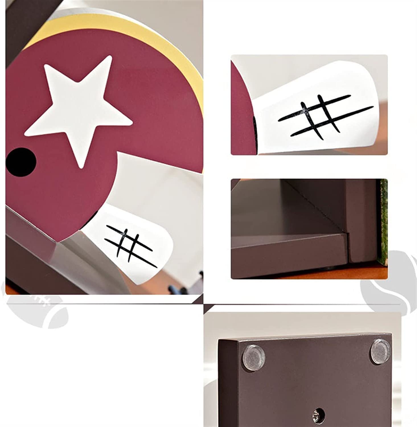 Modern Sports Ball Bookends - Unique Decorative Book Stand for Home & Office - Perfect for Living Room, Bedroom, Kids Room & Desk Organization