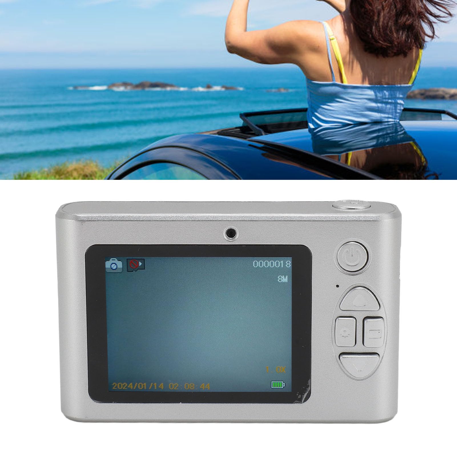 4K Digital Camera with 16X Zoom - 1080P HD Vlogging Camera, 2.4