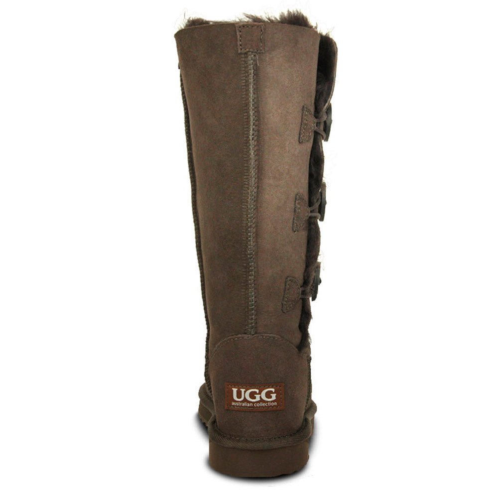 Women's UGG Premium 3-Button Winter Boots - Cozy & Stylish Snow Boots for Cold Weather | Perfect for Snow Days, Winter Hiking & Casual Outfits