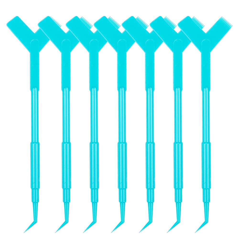 Premium Eyelash Brush Set - 50pcs Blue Lash Lift & Extension Cleanup Brushes for Professional Makeup Artists & DIY Beauty Enthusiasts | Perfect for Salon, Home Use & Travel Makeup Kits