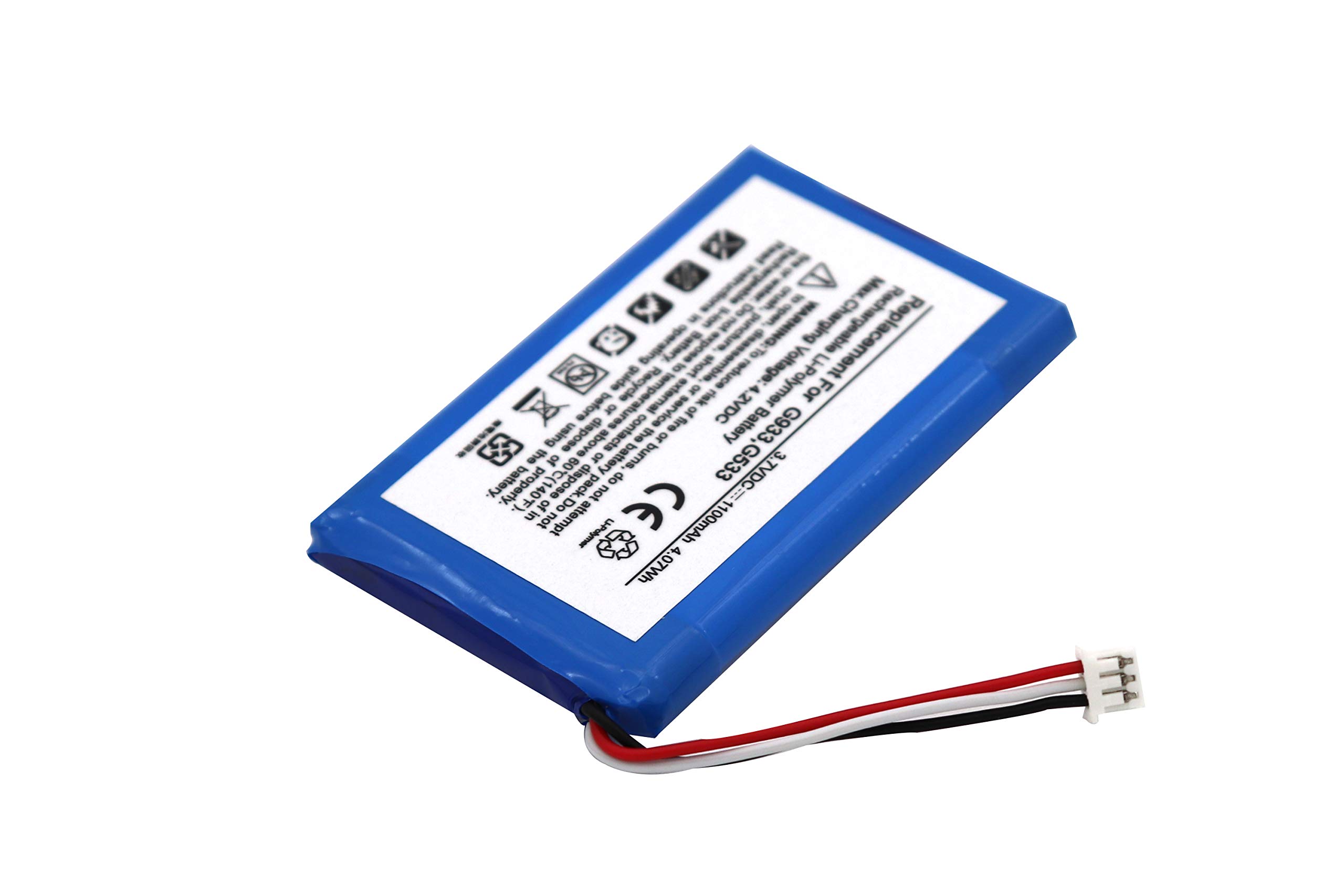 Original G933 Battery Replacement for Logitech G533 & G933 Artemis Spectrum Wireless Gaming Headset - Long-Lasting Power for PC, PS4, Xbox Gaming & Online Meetings