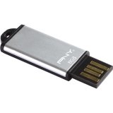 PNY Micro Slide Attache 8GB USB 2.0 Flash Drive - Compact Portable Memory Stick for Data Storage, File Transfer - Perfect for Office, School, Travel (Red)