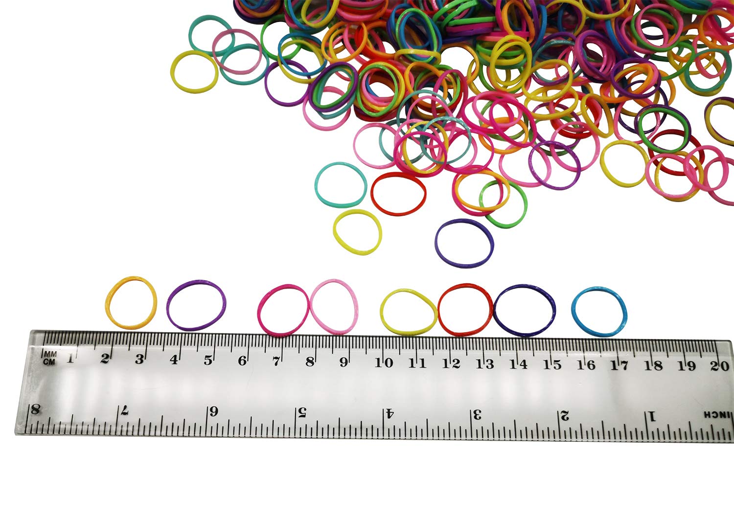 Mini Rubber Bands for Hair - 1000pcs Soft Elastic Hair Ties for Kids Braids, Wedding Hairstyles & DIY Crafts - Premium Tiny Rubber Bands in Multicolor - Perfect for School, Parties & Everyday Hair Styling