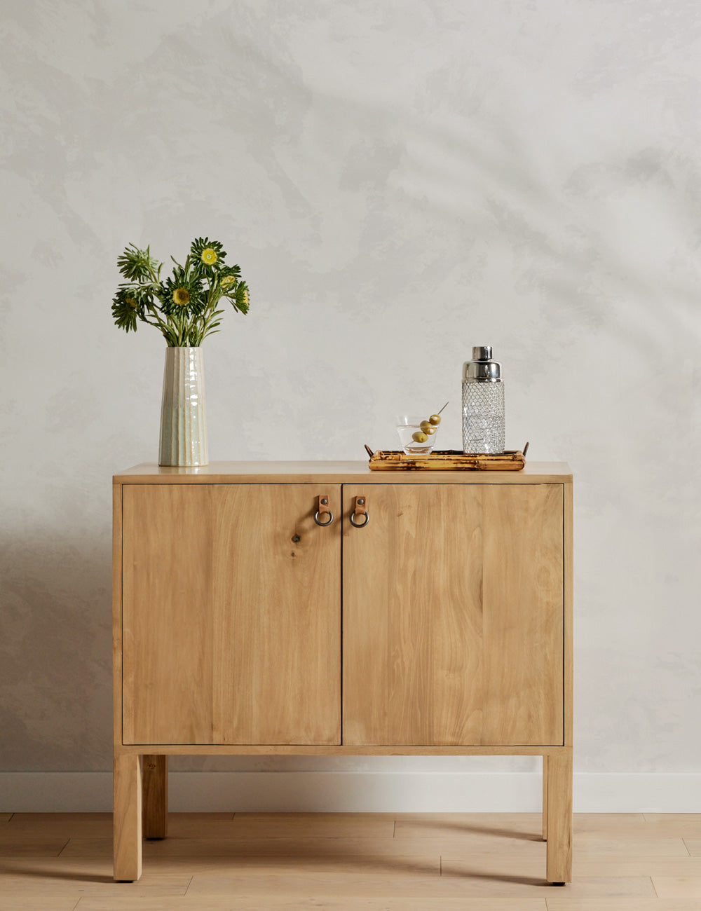 Beckett Bar Cabinet - Modern Home Bar Furniture for Living Room, Dining Room & Office | Perfect for Entertaining, Storage & Display
