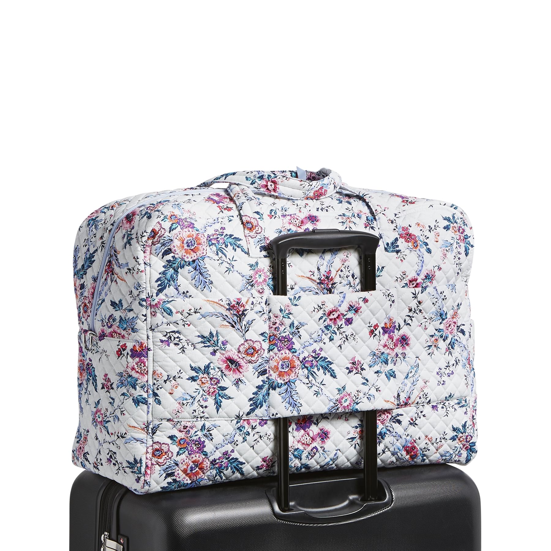 Vera Bradley Women's Cotton Grand Weekender Travel Bag - Spacious Carryall Overnight Bag for Women, Perfect for Weekend Getaways, Gym, Work & Travel Accessories