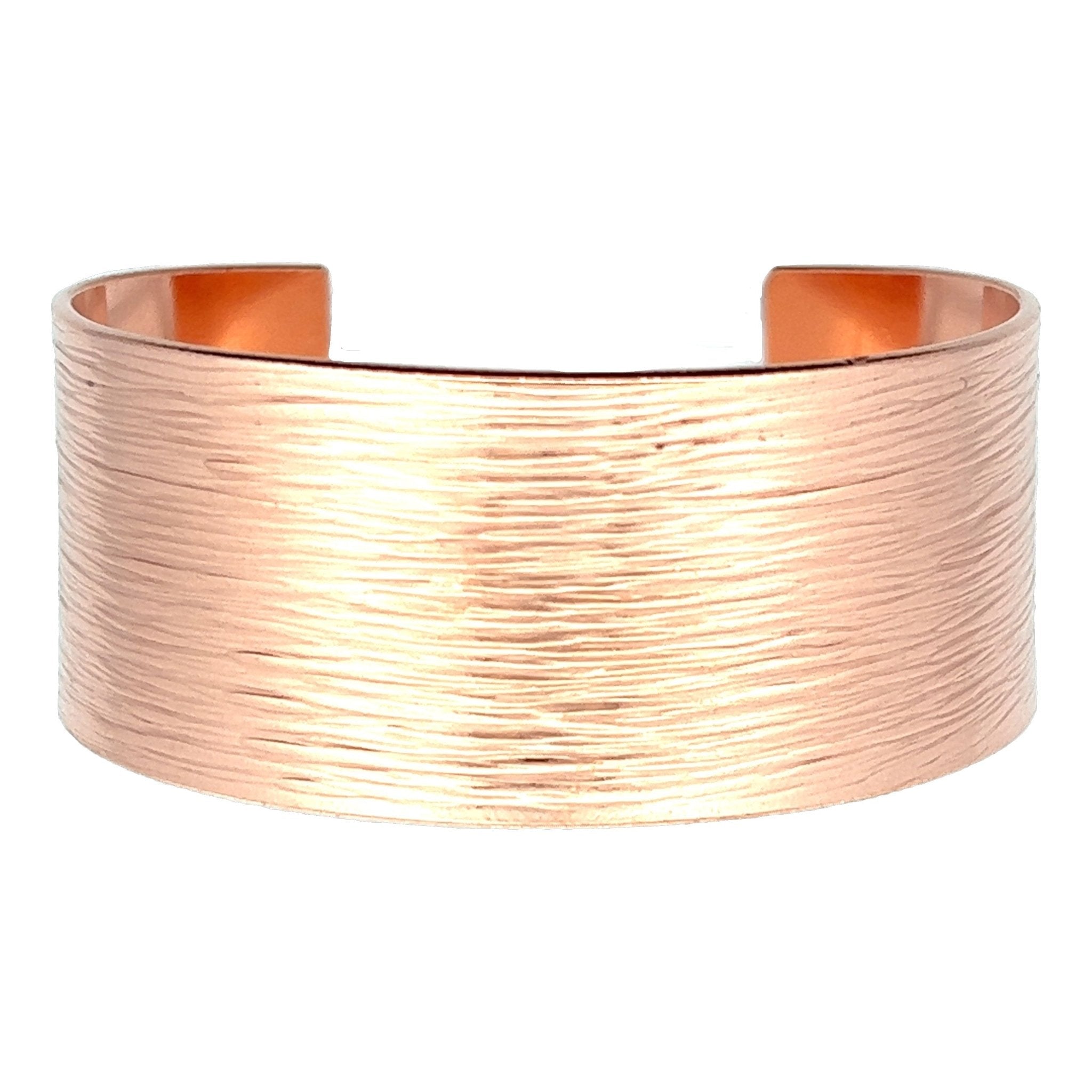 Men's Bark Copper Cuff Bracelet - 1 Inch Wide Handmade Bangle for Casual Wear & Gift Giving | Perfect for Outdoor Adventures, Date Nights & Boho Style