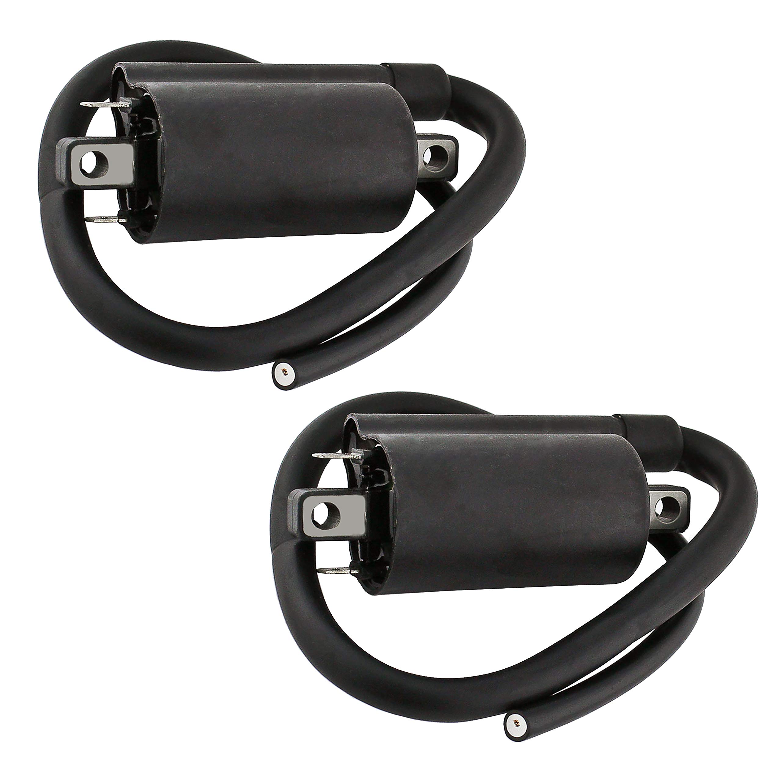 High-Performance Caltric 2 Ignition Coil Compatible with Kawasaki Mule 3020 KAF620 (2001-2002) & Mule 3000 KAF620 (2001-2008) - Reliable Engine Start & Smooth Acceleration for Off-Road Adventures