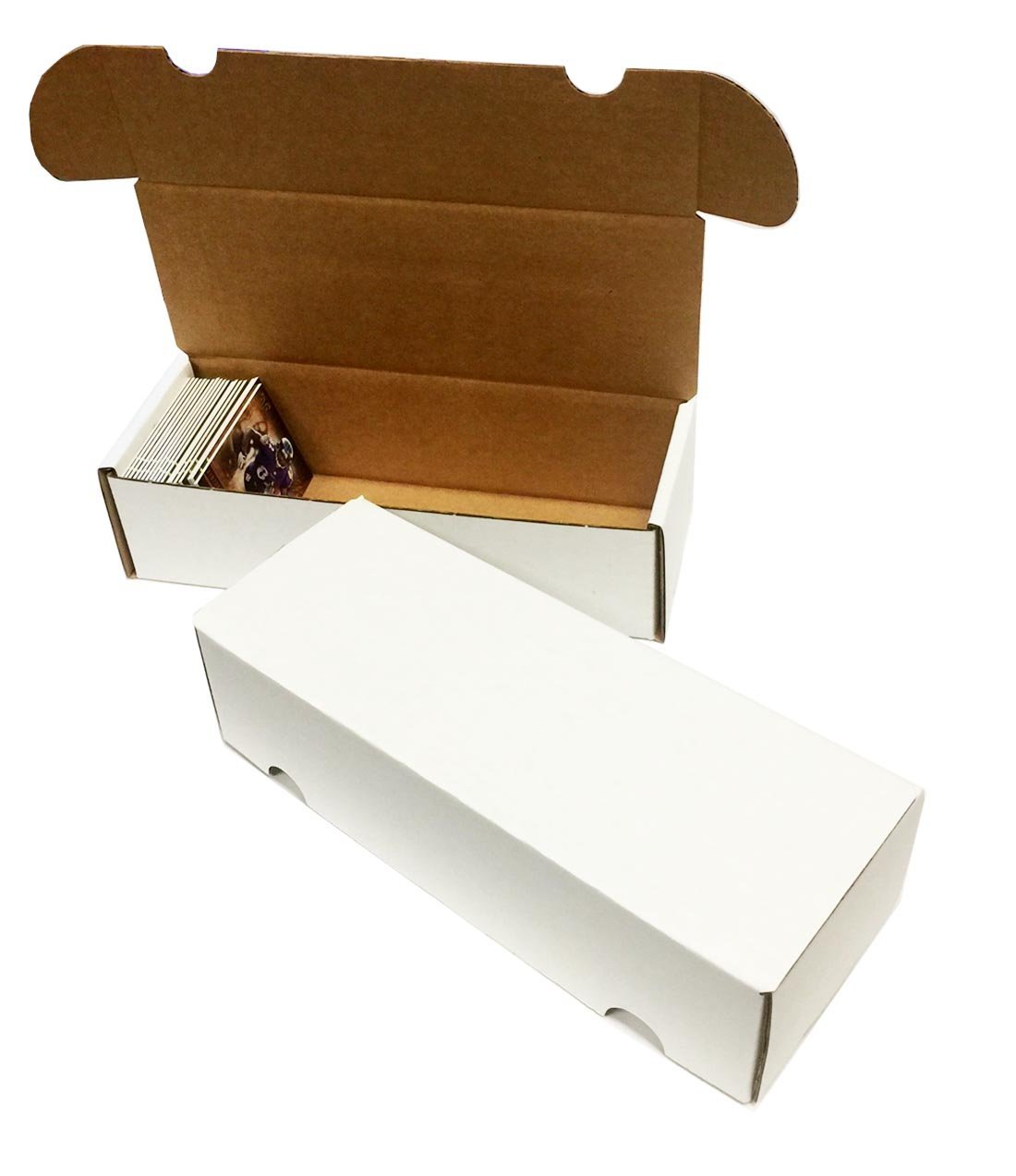 400 Count Corrugated Cardboard Storage Boxes for Sports & Trading Cards - Baseball, Football, Basketball, Hockey, NASCAR, Gaming Cards - Durable Collecting Supplies for Organizing & Protecting Your Valuable Card Collection
