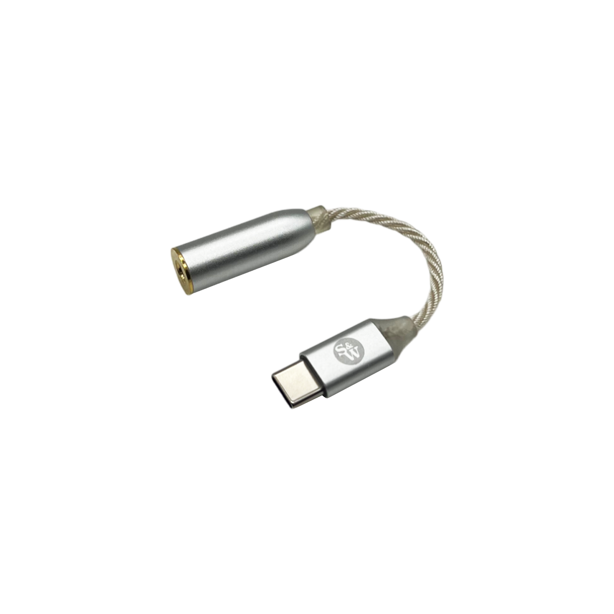 Strauss & Wagner Alva USB C to 4.4mm Female Balanced DAC Adapter - 32 Bit HiFi Audio Converter - Perfect for Smartphones, Laptops & Digital Audio Players
