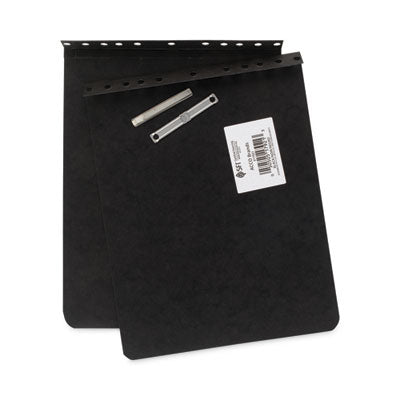 ACCO PRESSTEX Report Cover with Tyvek Reinforced Hinge - Top Bound 2-Piece Prong Fastener - Holds 2 Documents - 8.5 x 11 Inches - Black/Black - Perfect for Office Reports, School Projects & Professional Presentations