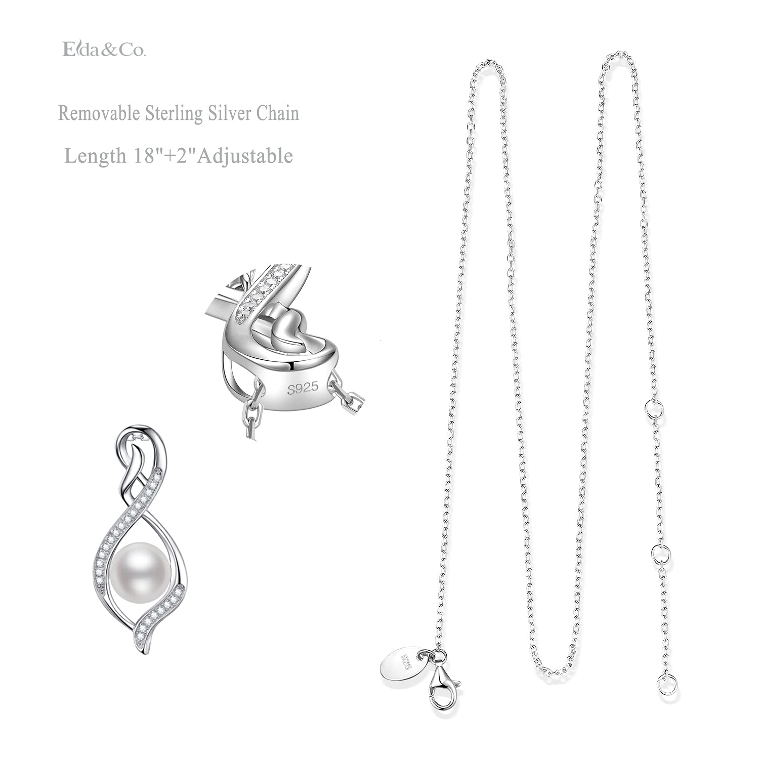 ELDA & CO. April May Birthstone Necklace - Simulated Diamond & Emerald Jewelry for Women, Wife, Mom | Birthday Gifts for Her | Perfect for Anniversaries, Mother's Day & Special Occasions